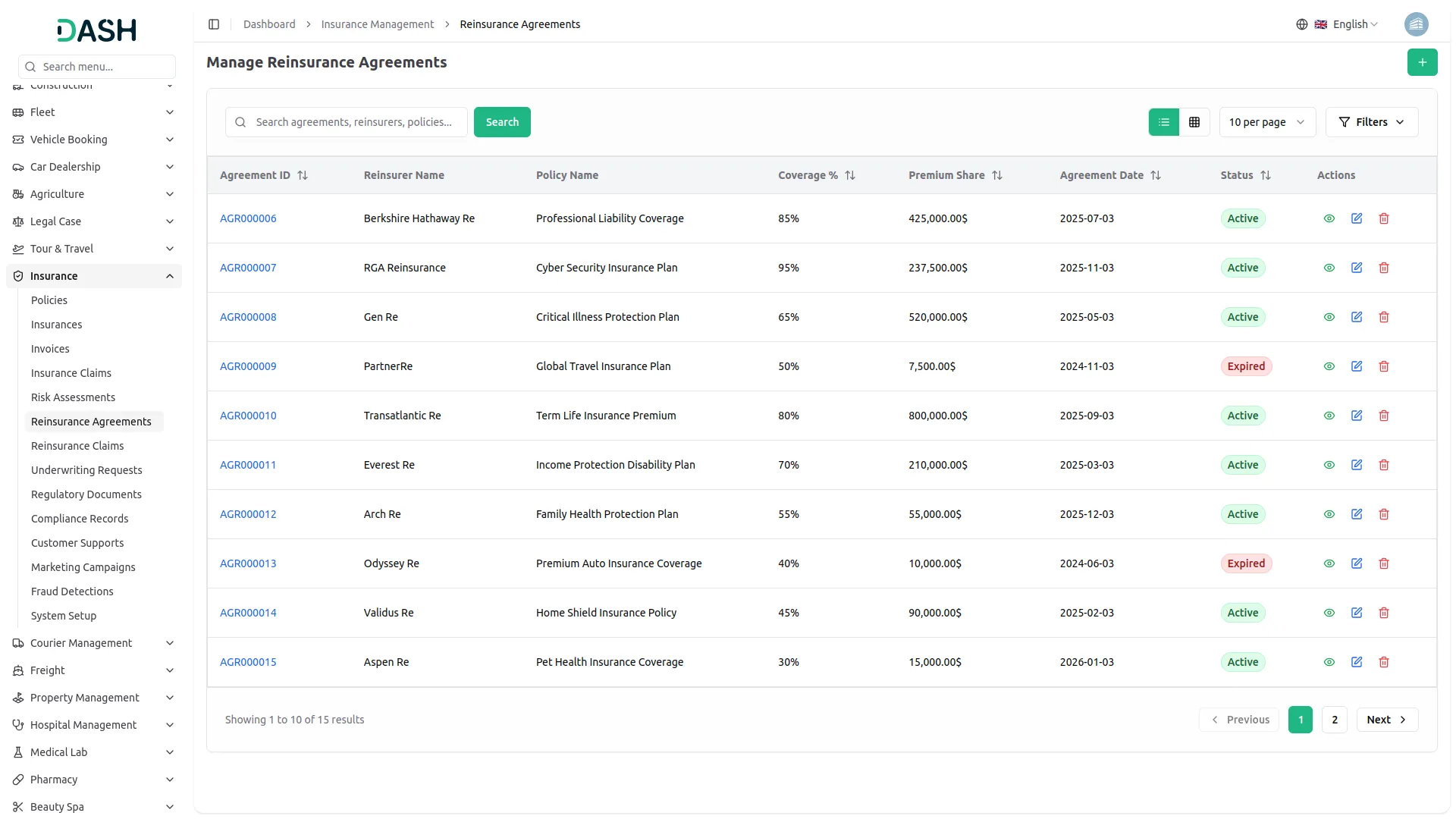 insurance management system
