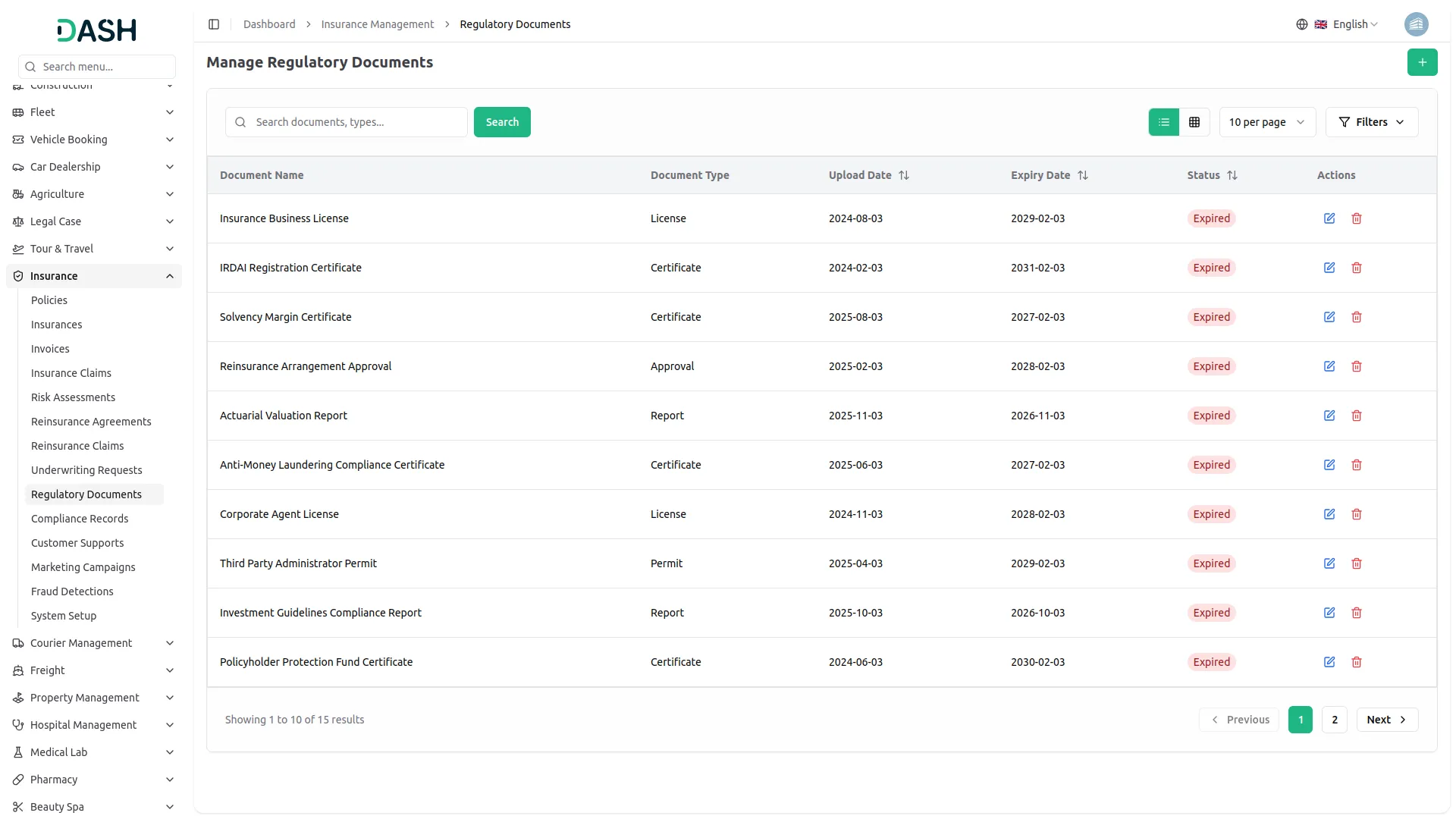 insurance management system