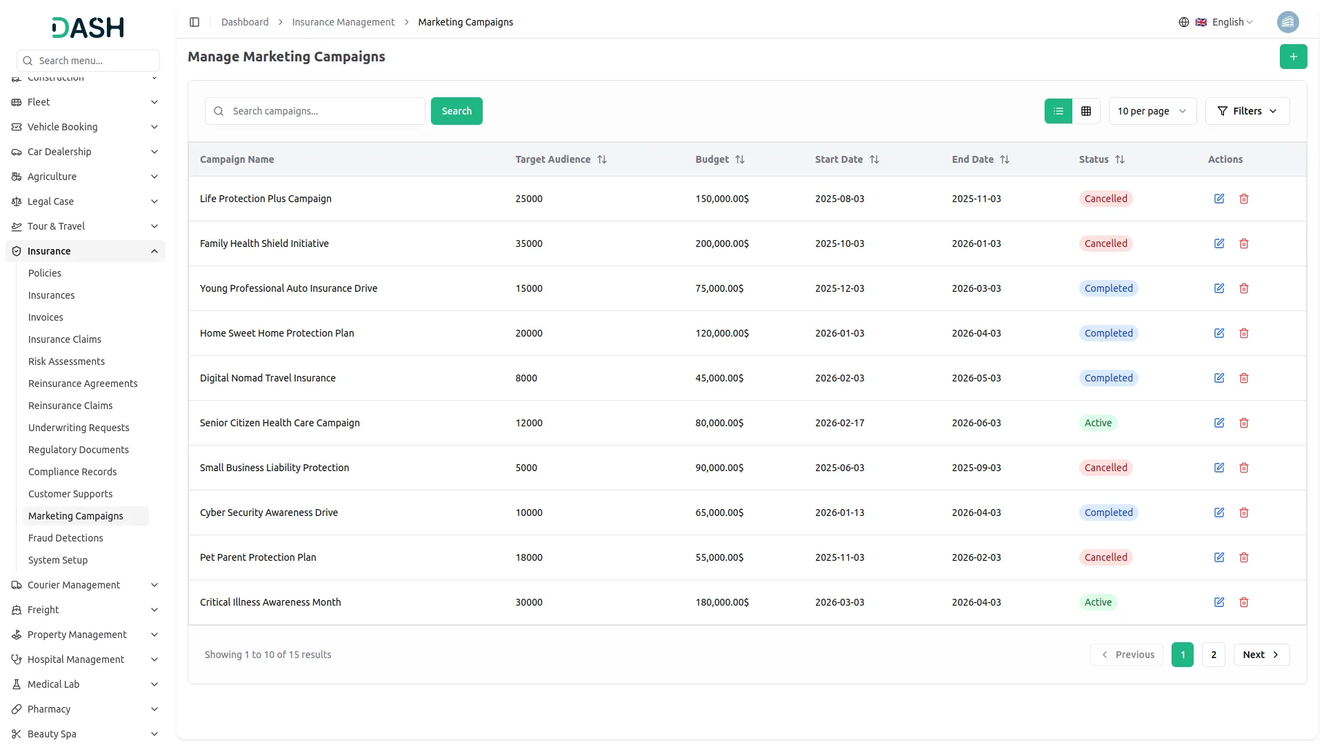 insurance management system