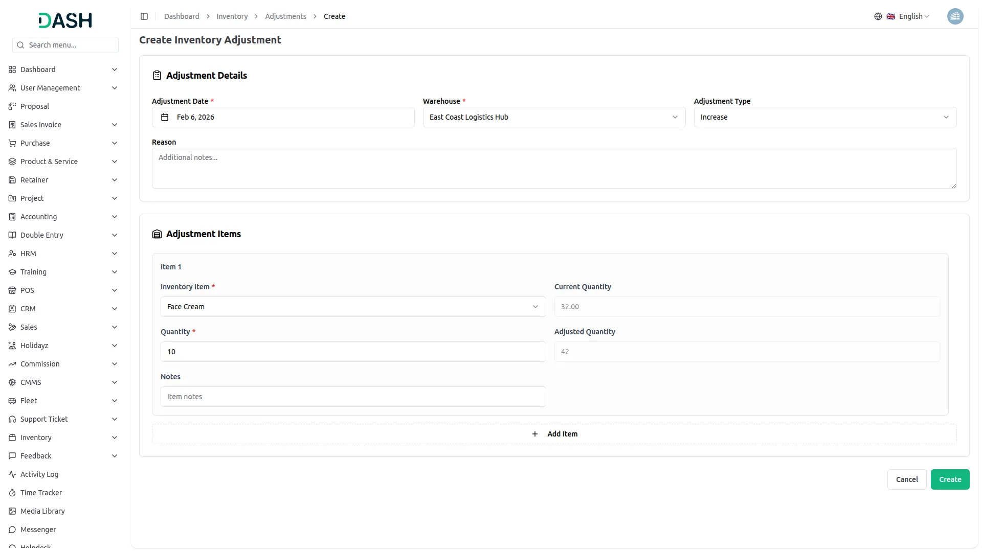 support ticket dash saas