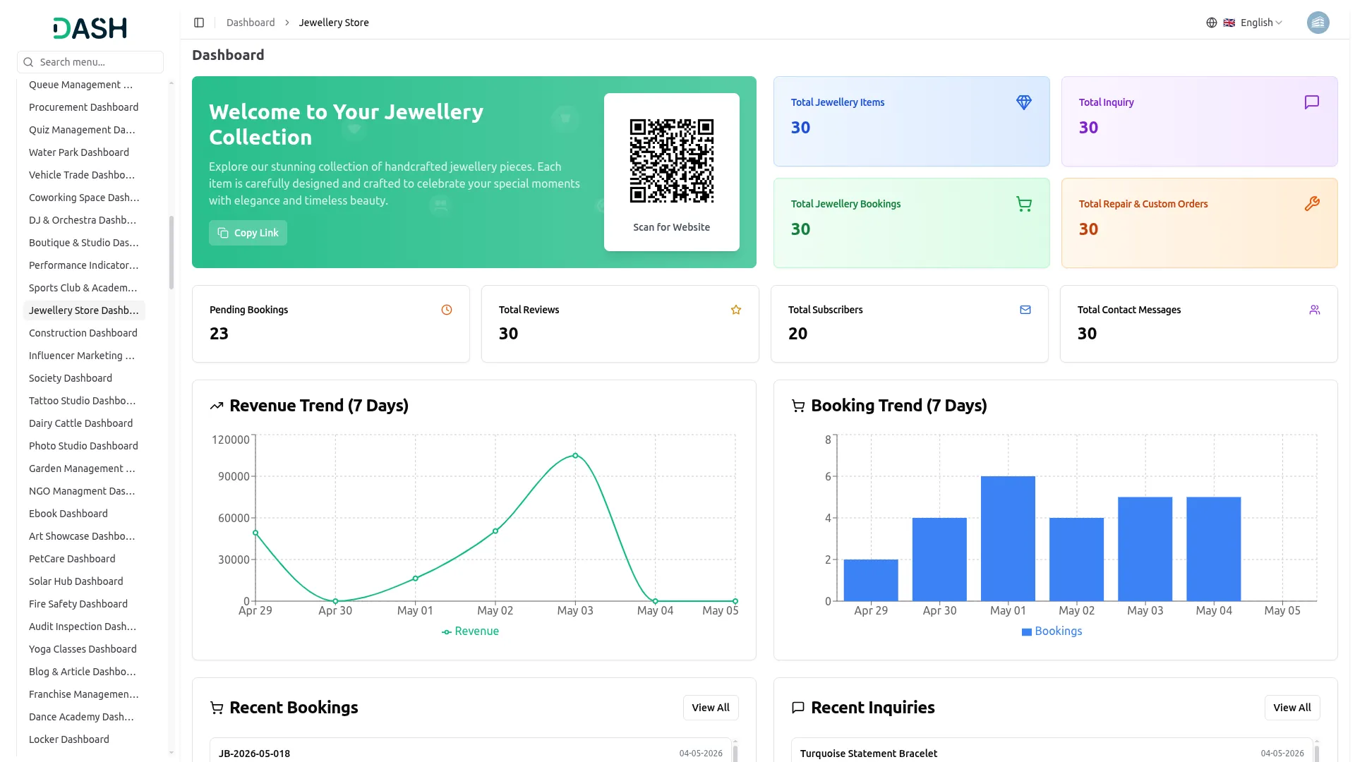 jewellery store management