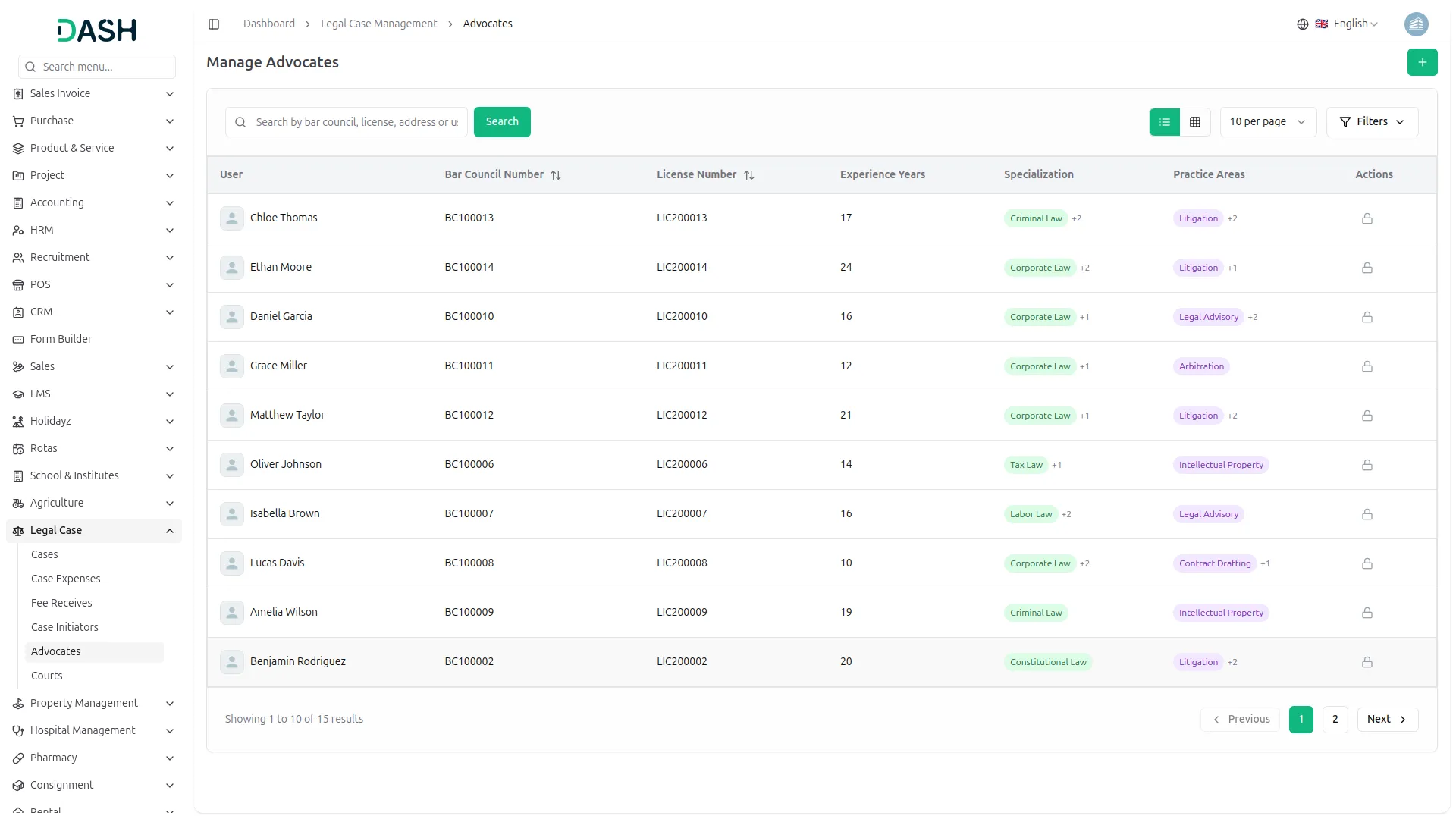legal case management