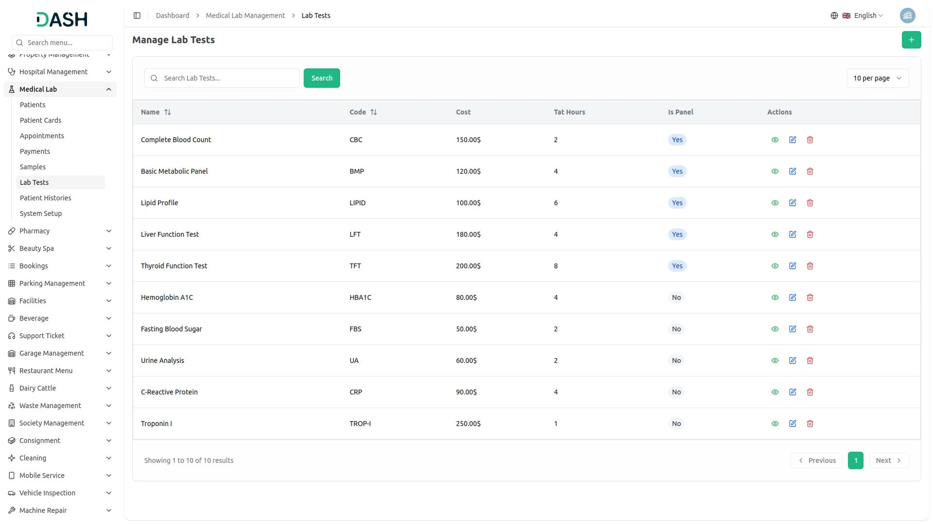 medical lab management