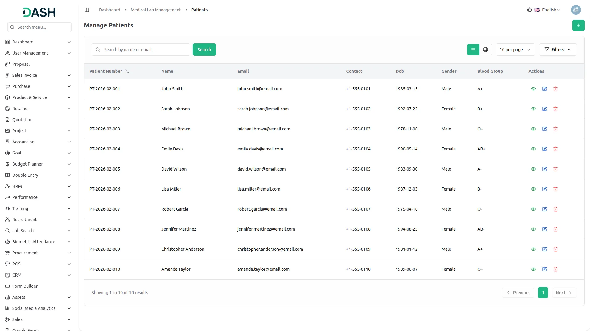medical lab management