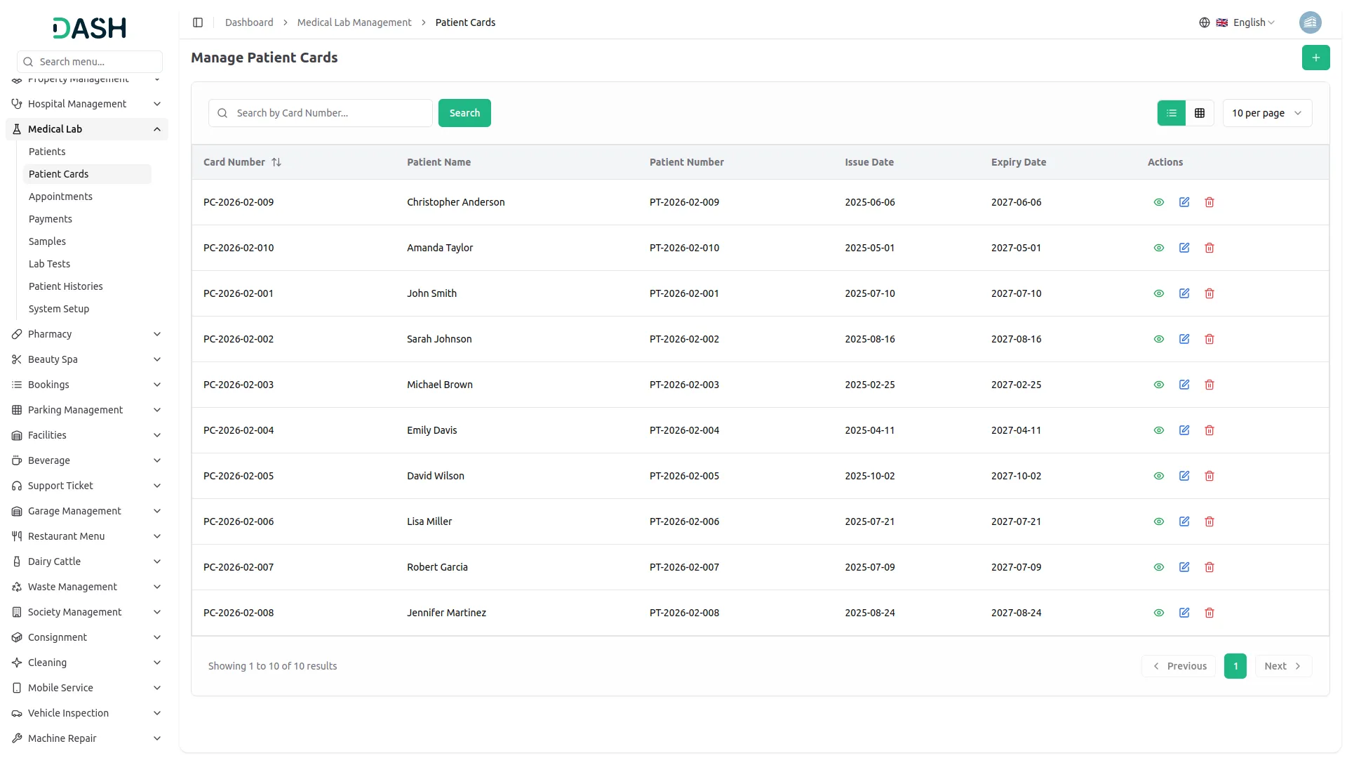 medical lab management