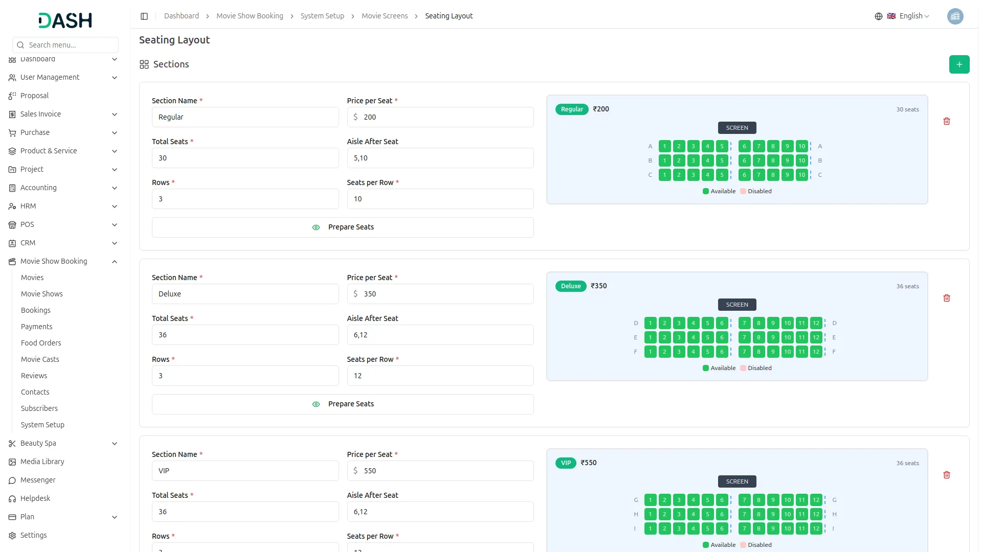 movie show booking system