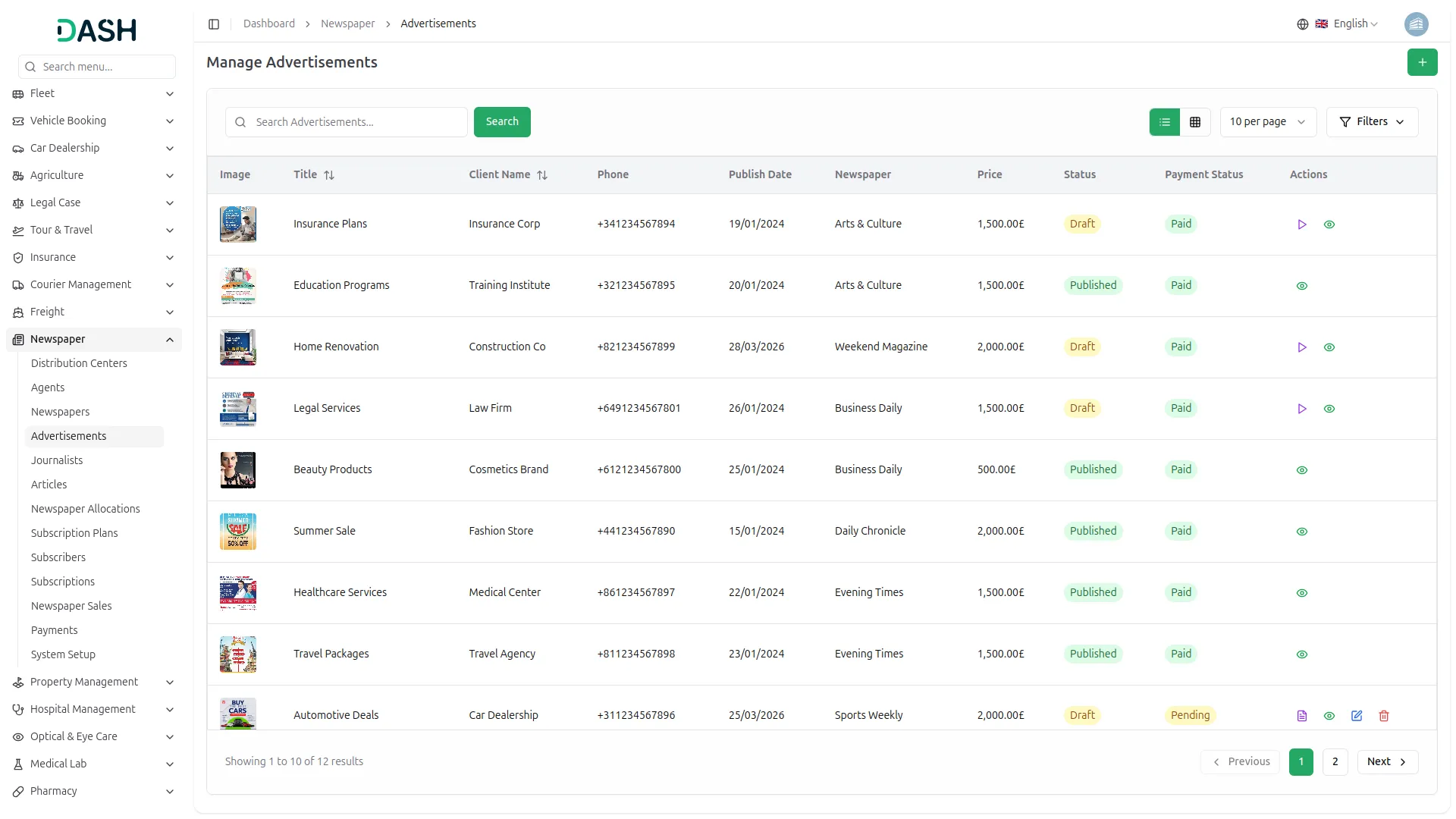 newspaper distribution