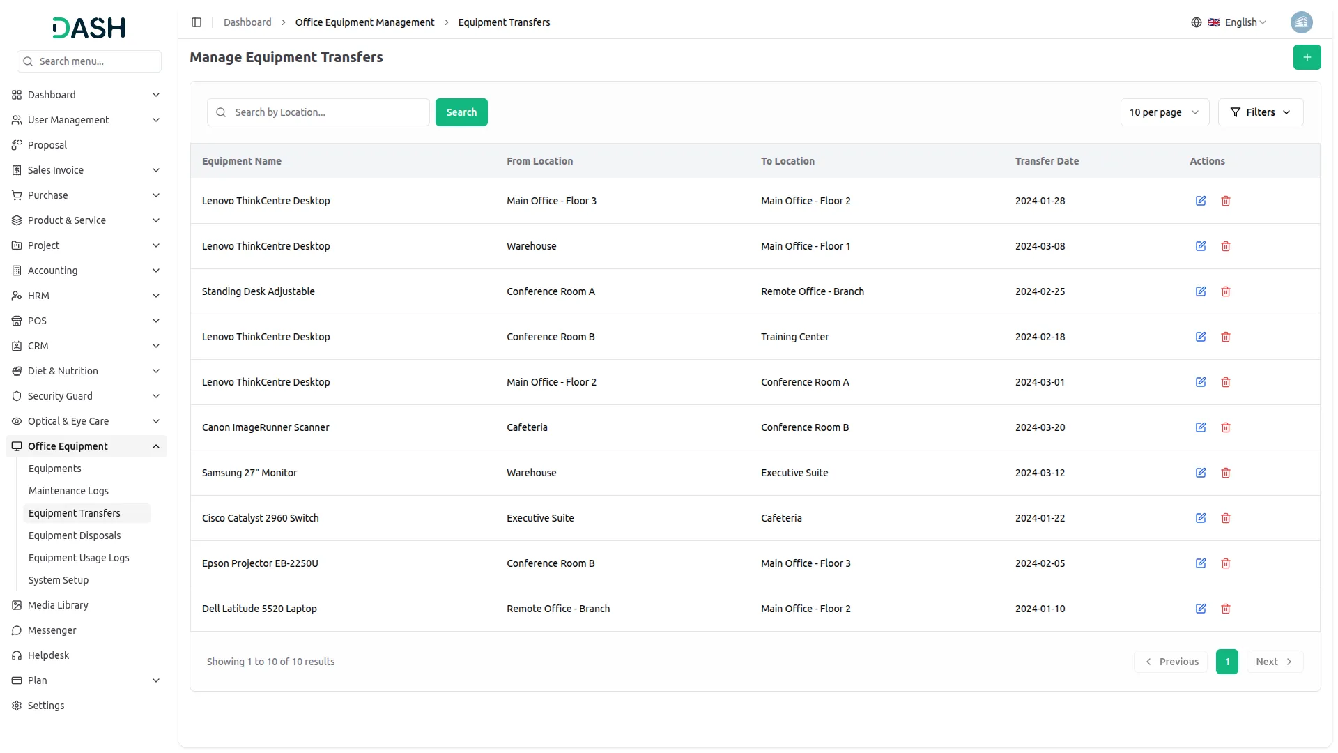 office equipment management