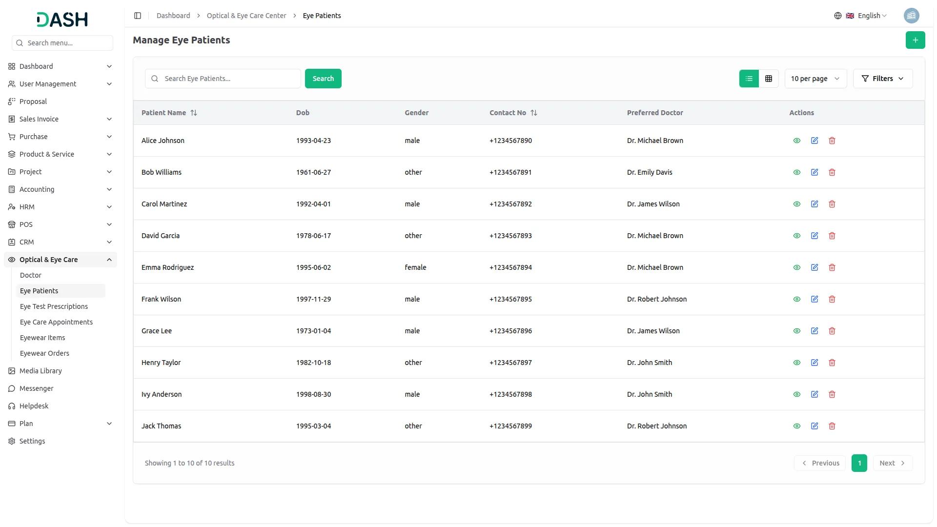 optical eyecare center