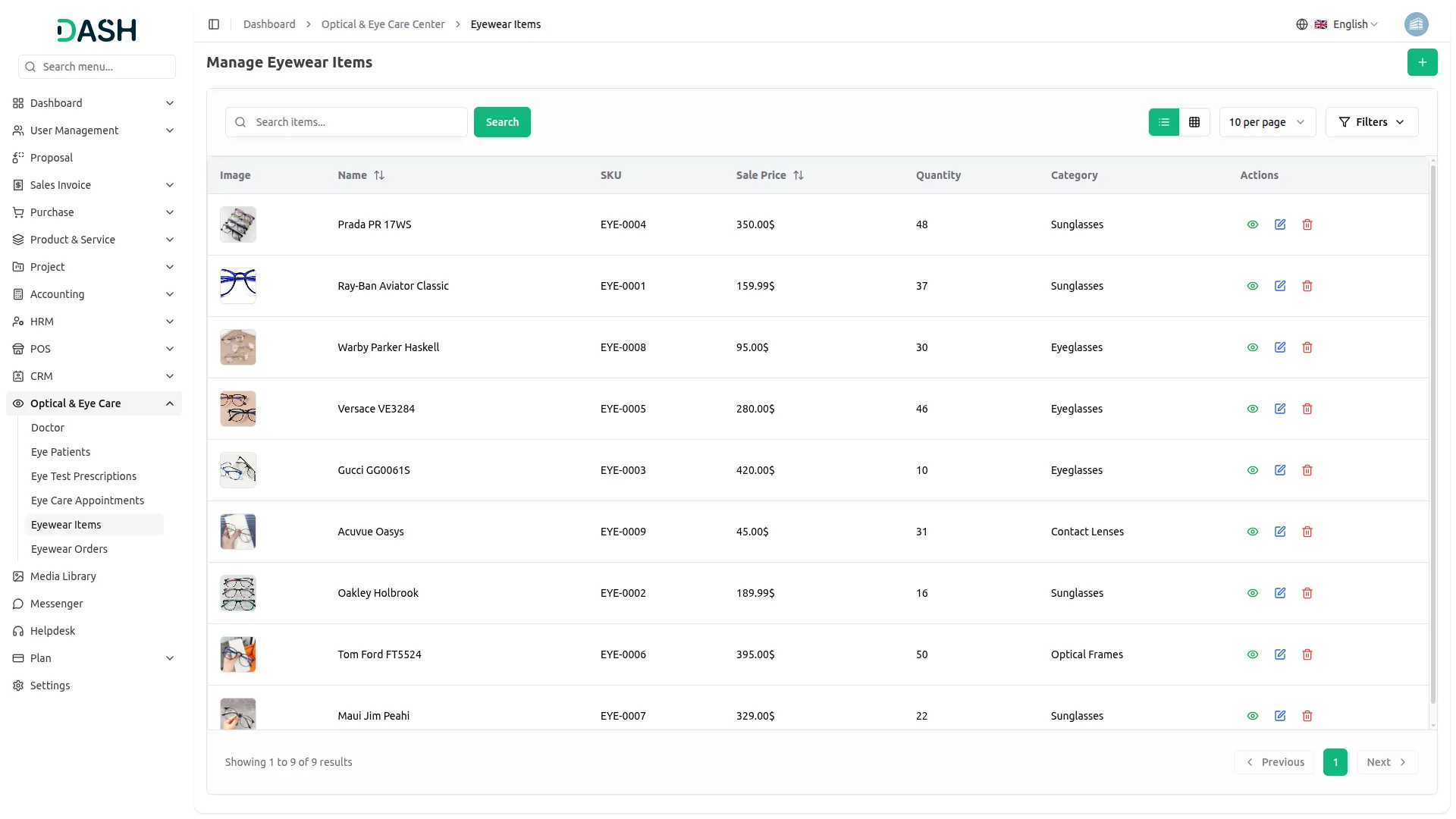 optical eyecare center