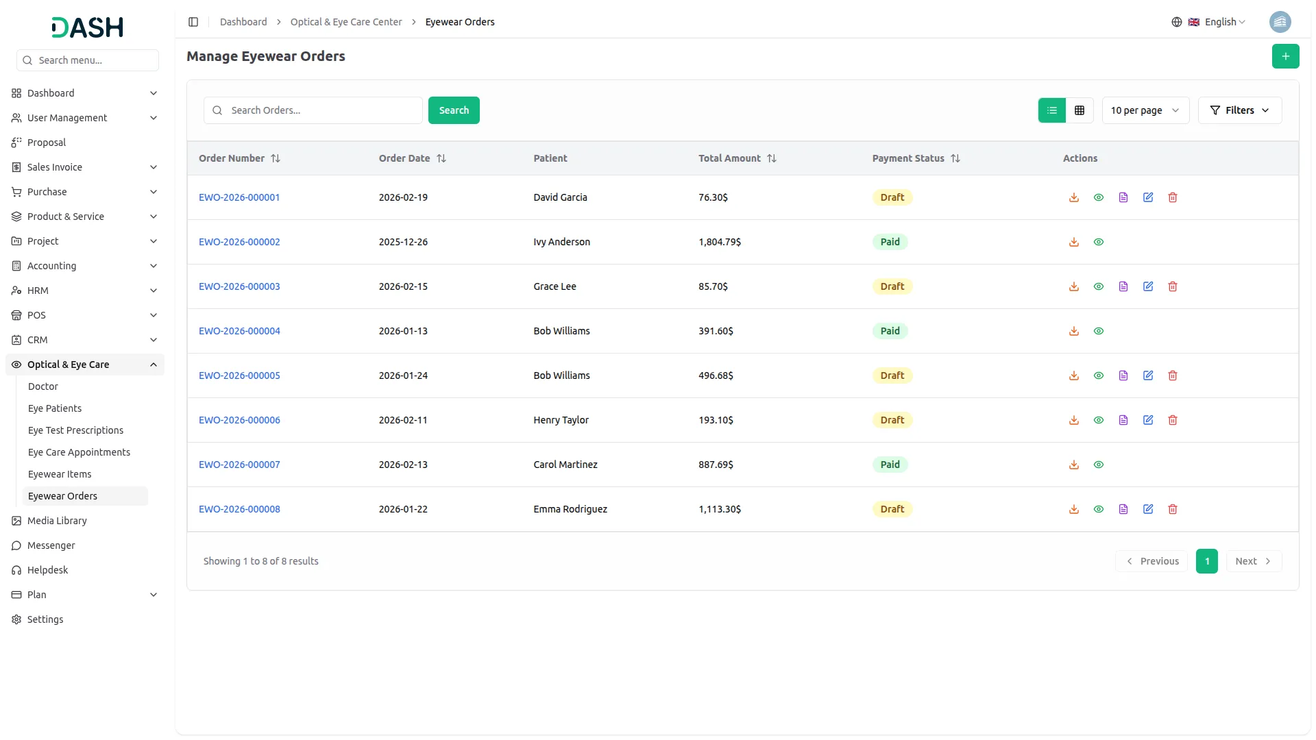 optical eyecare center