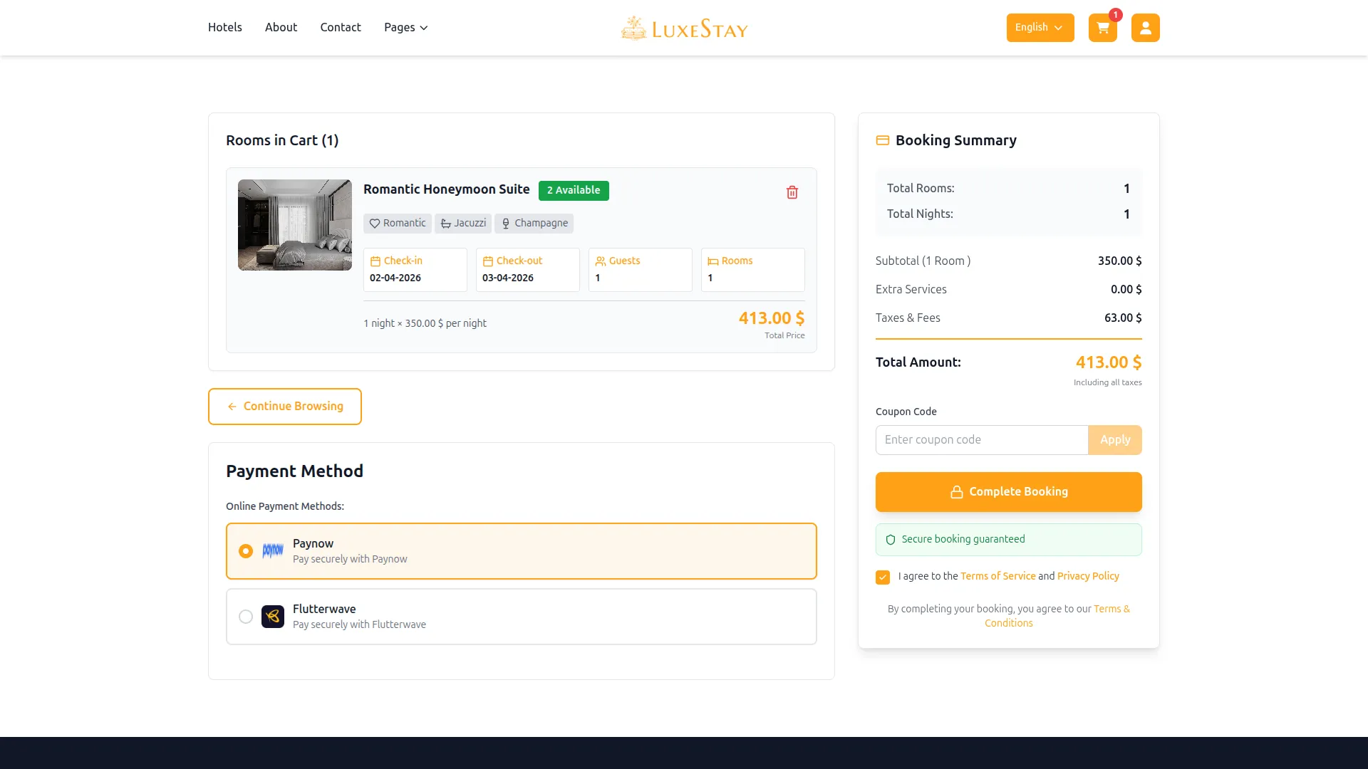 paynow configuration