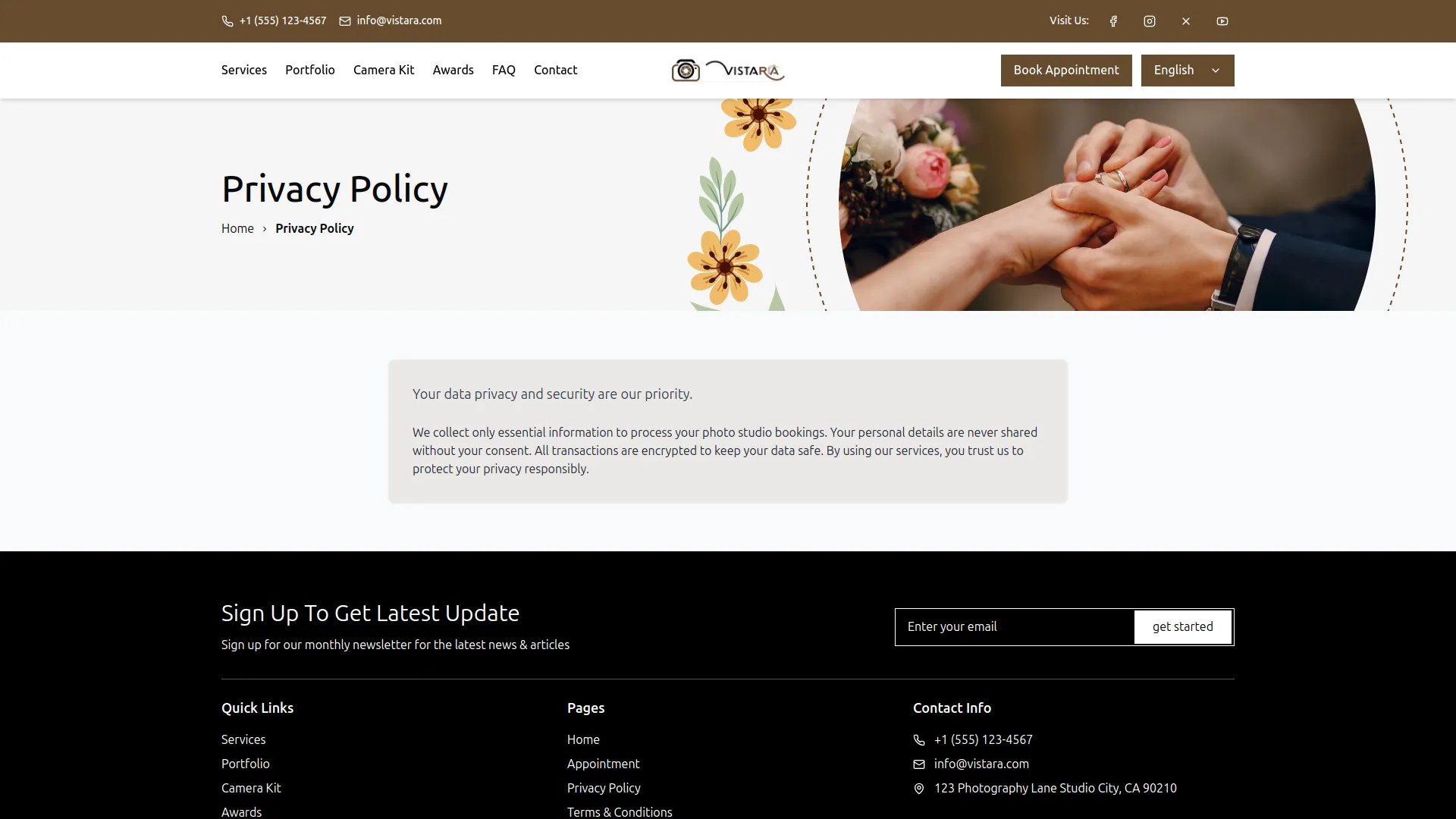 custom pages frontend