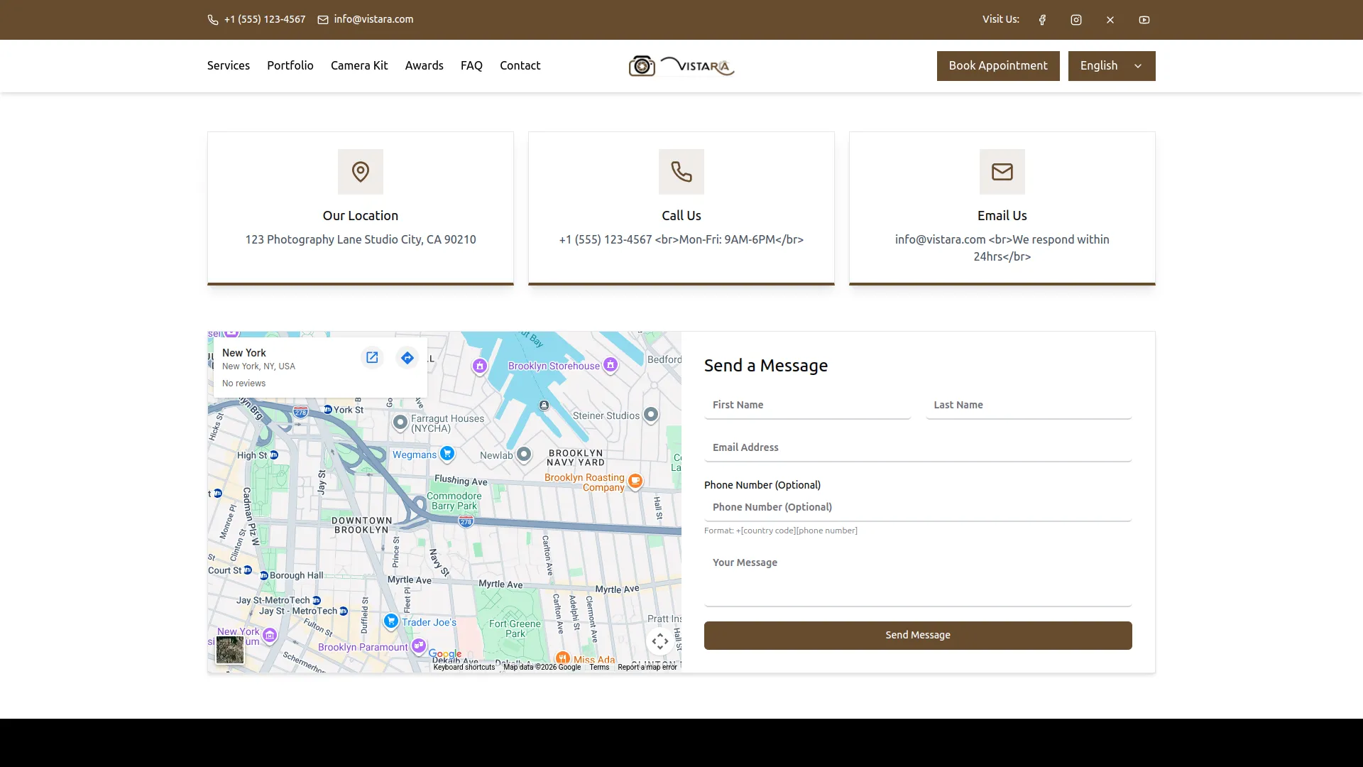 manage contacts frontend
