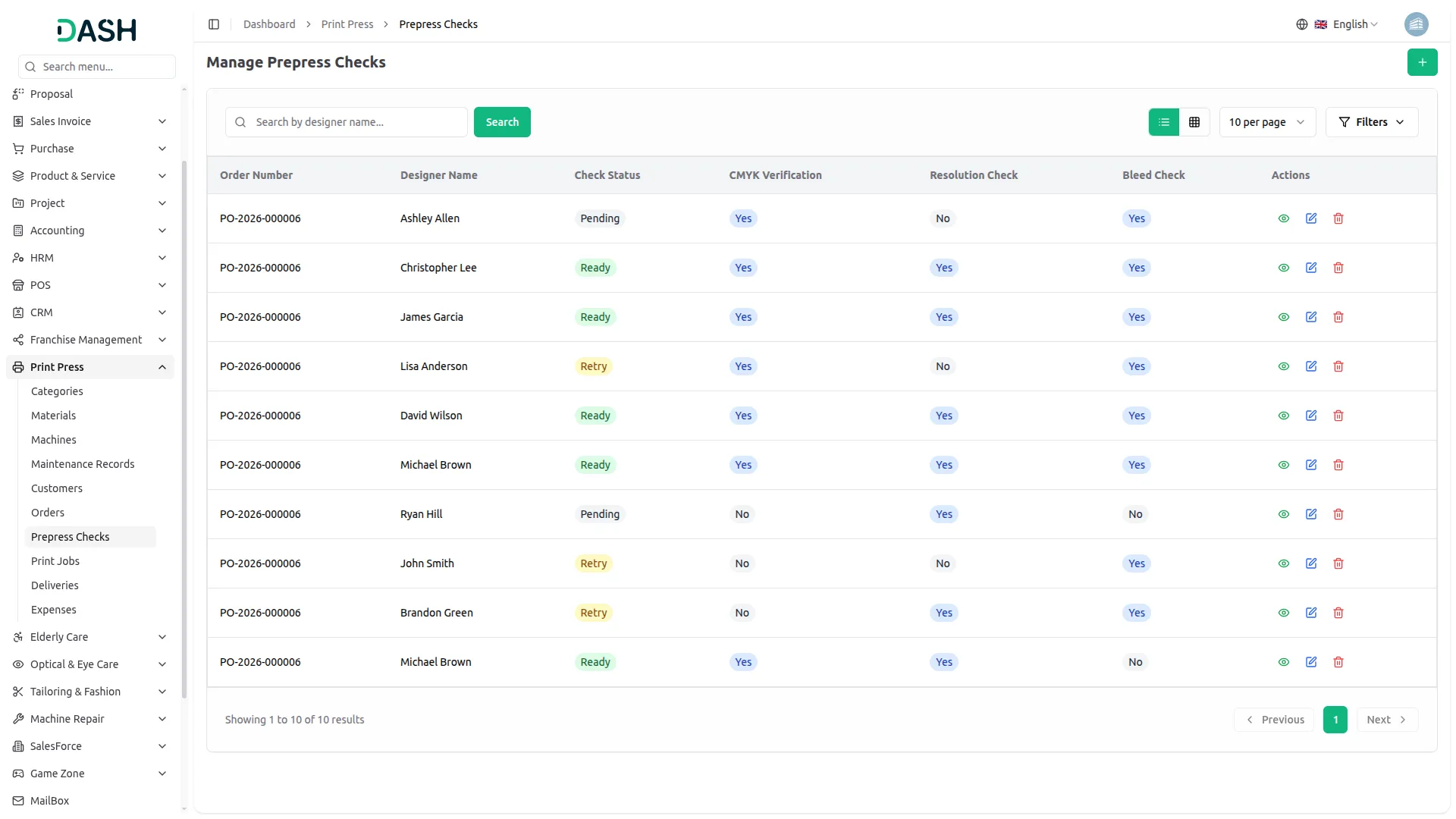 printpress management