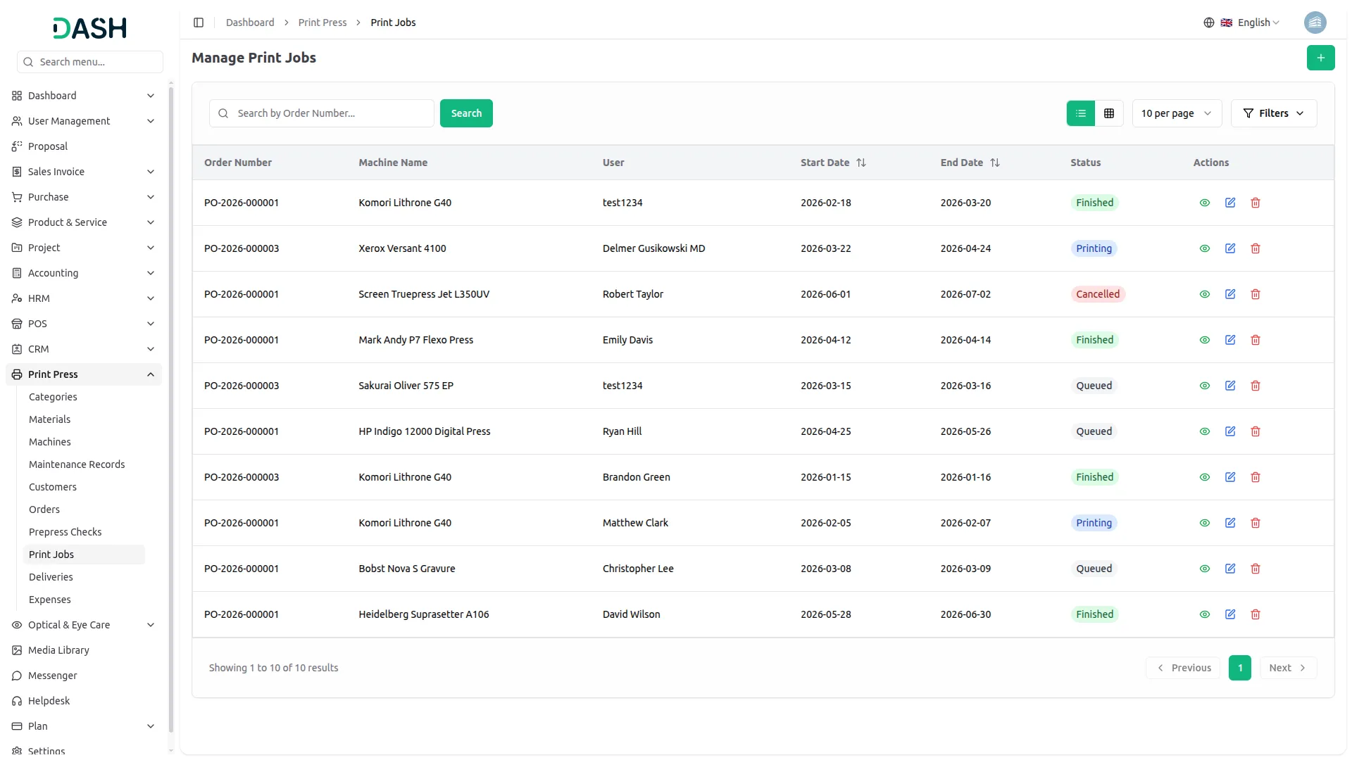 printpress management