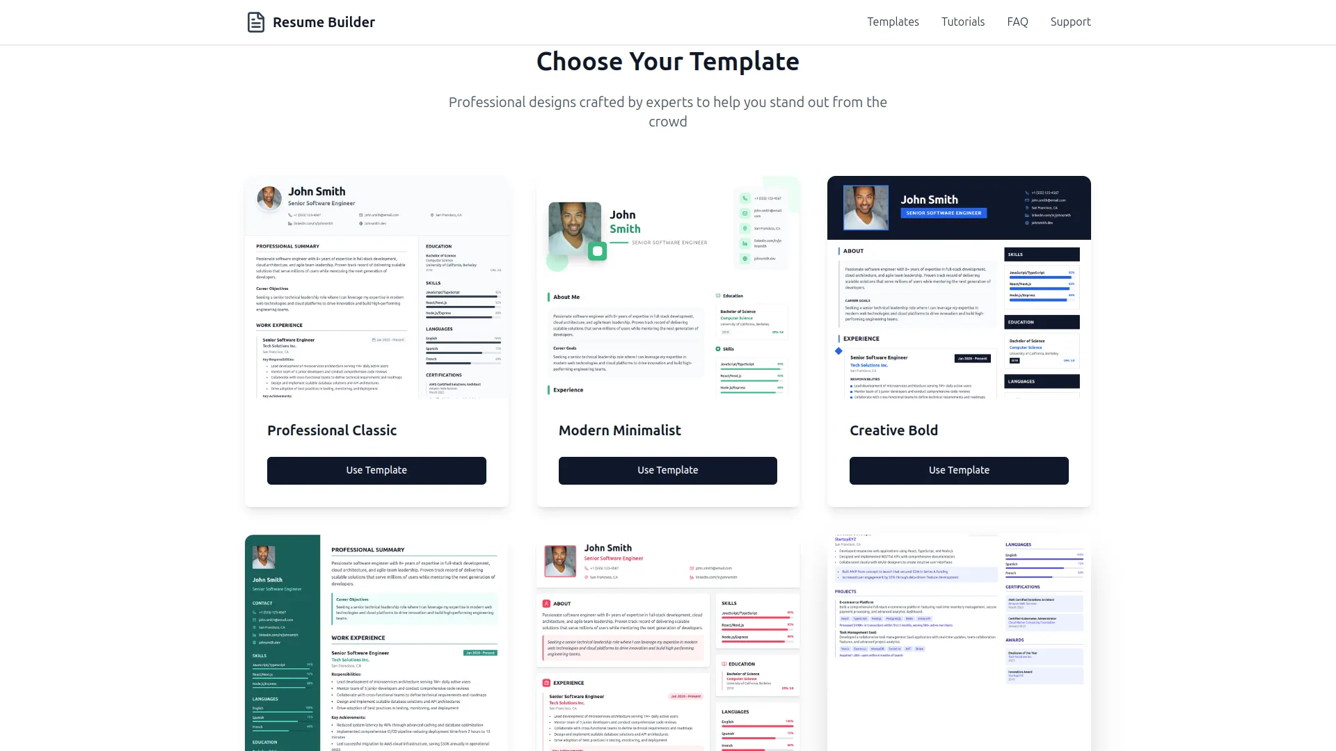 resume builder