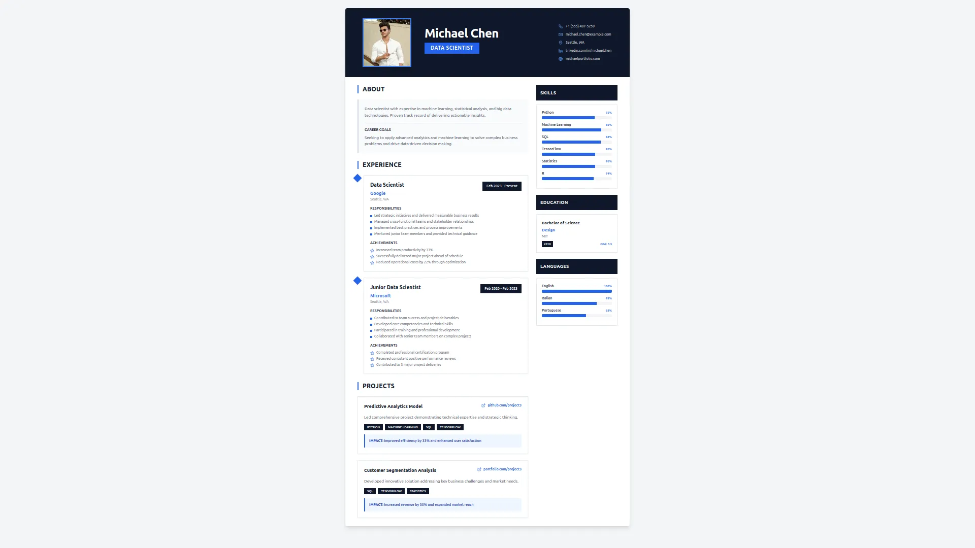 resume builder