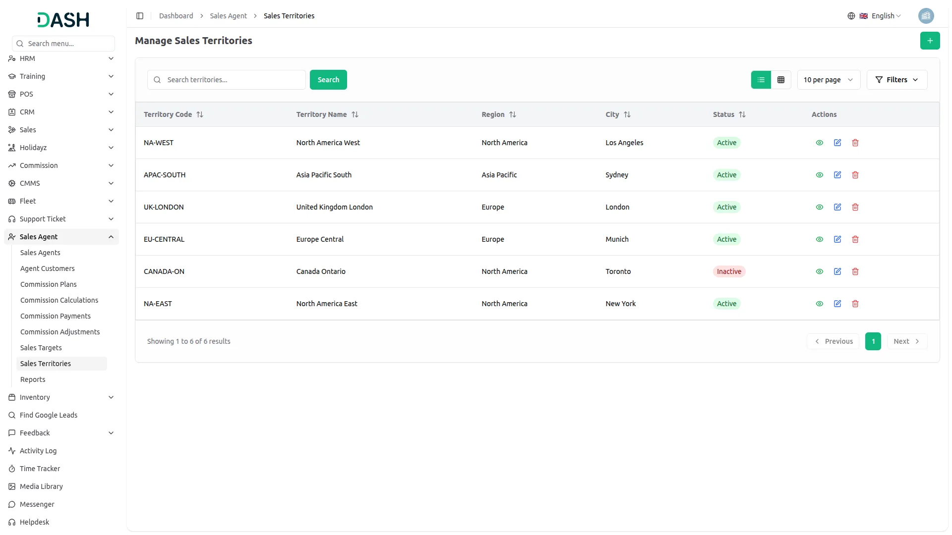 support ticket dash saas