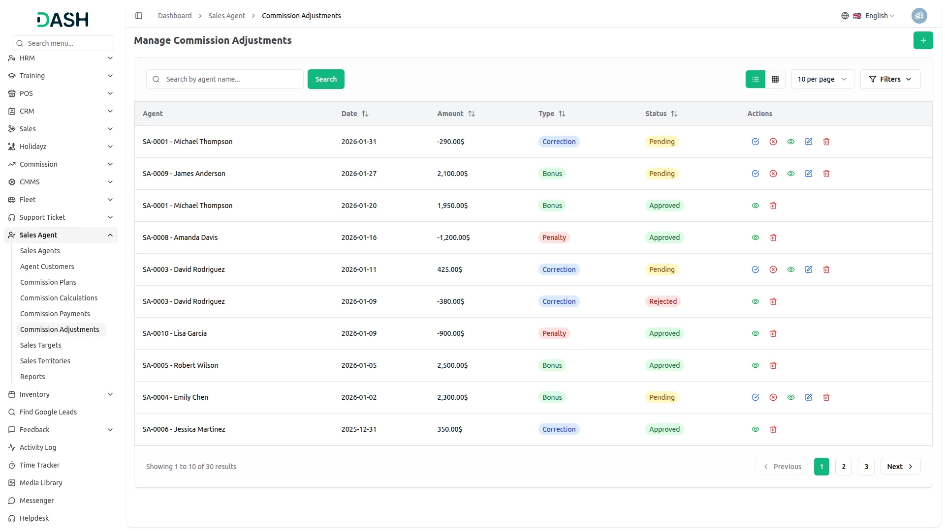 support ticket dash saas