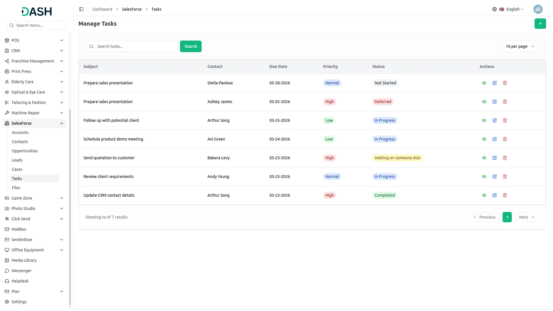 manage tasks