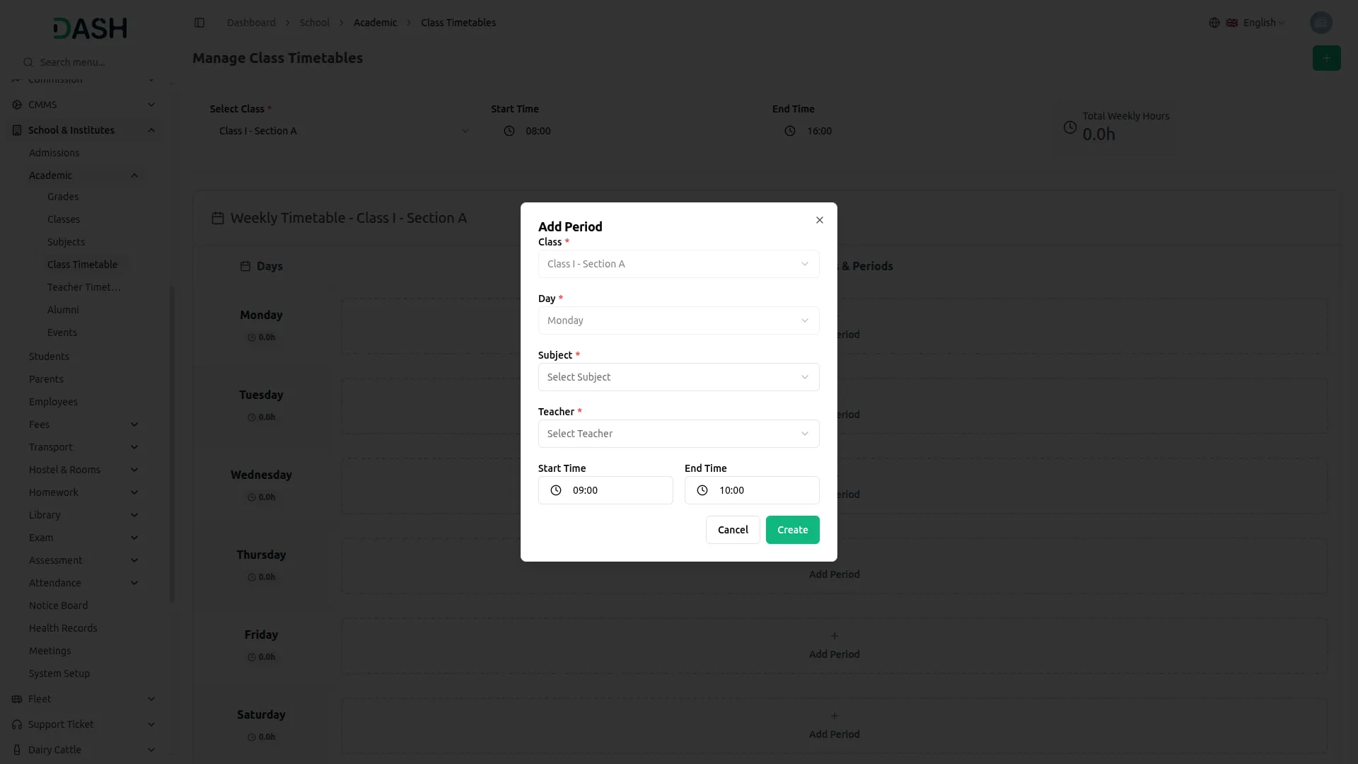 school institute management