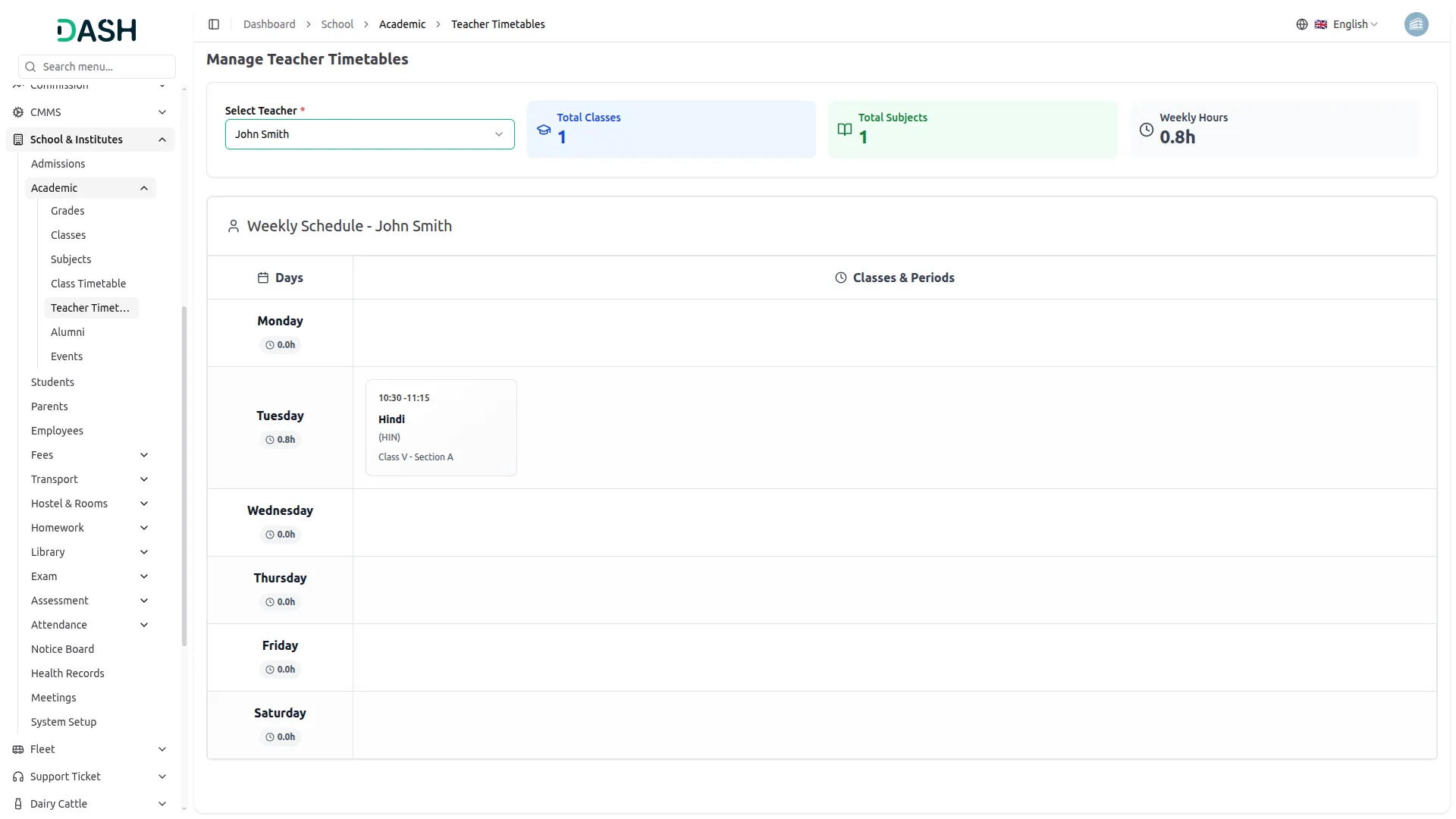 school institute management