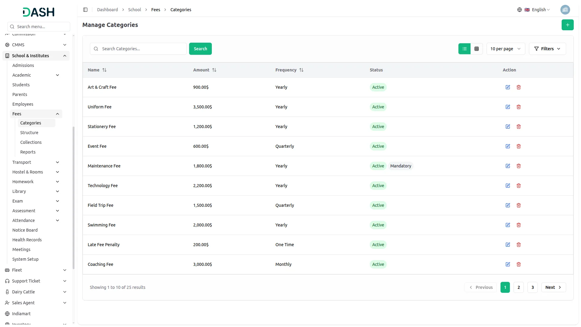 school institute management