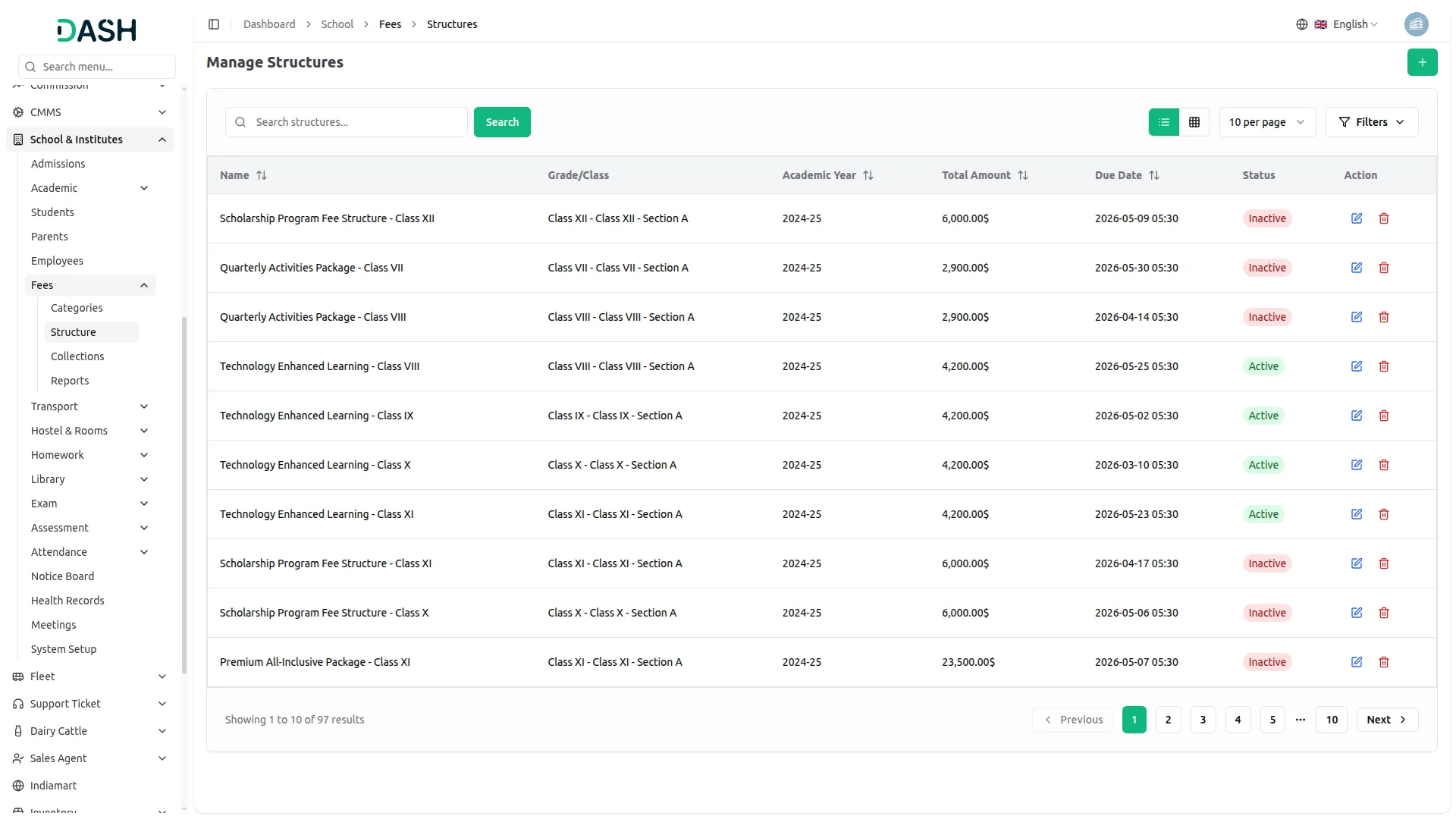 school institute management