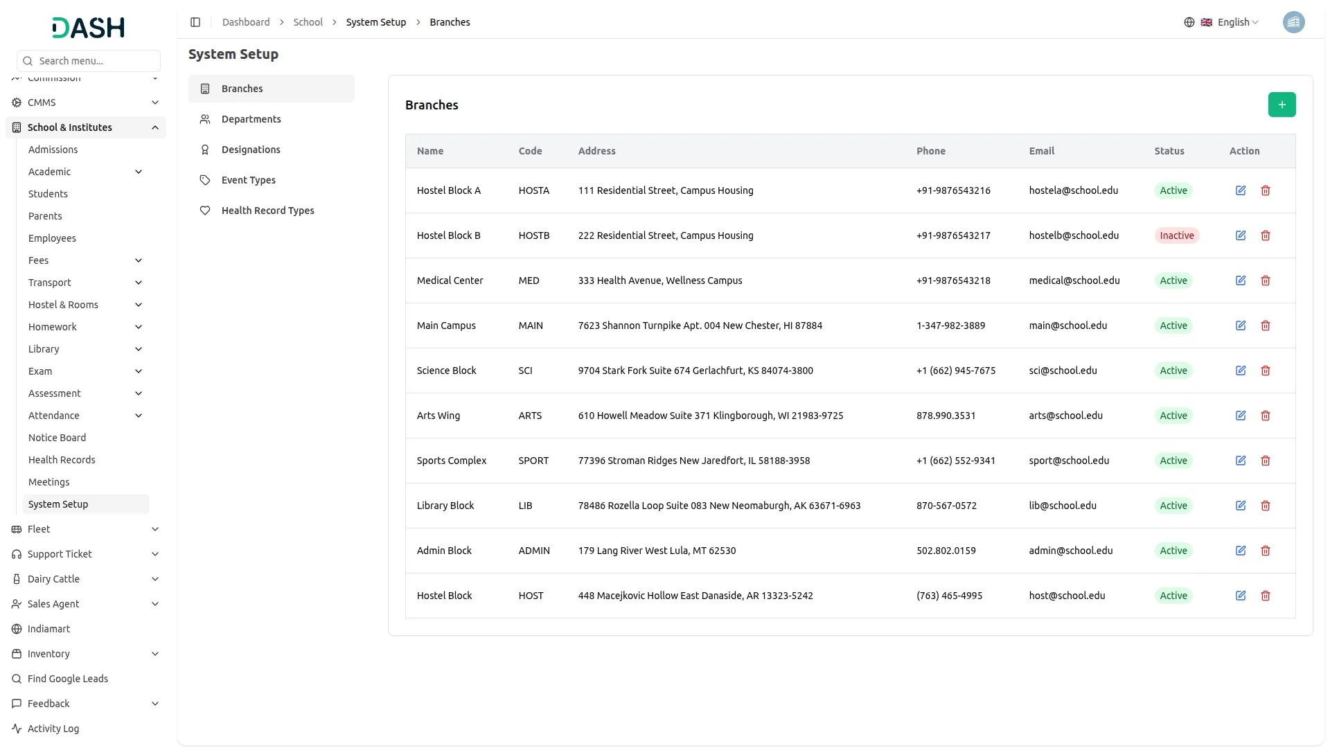school institute management
