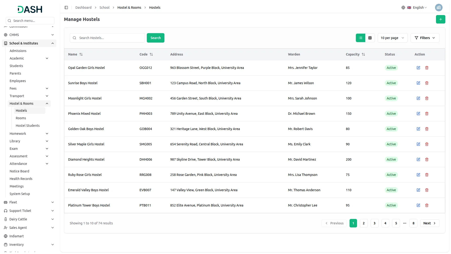 school institute management