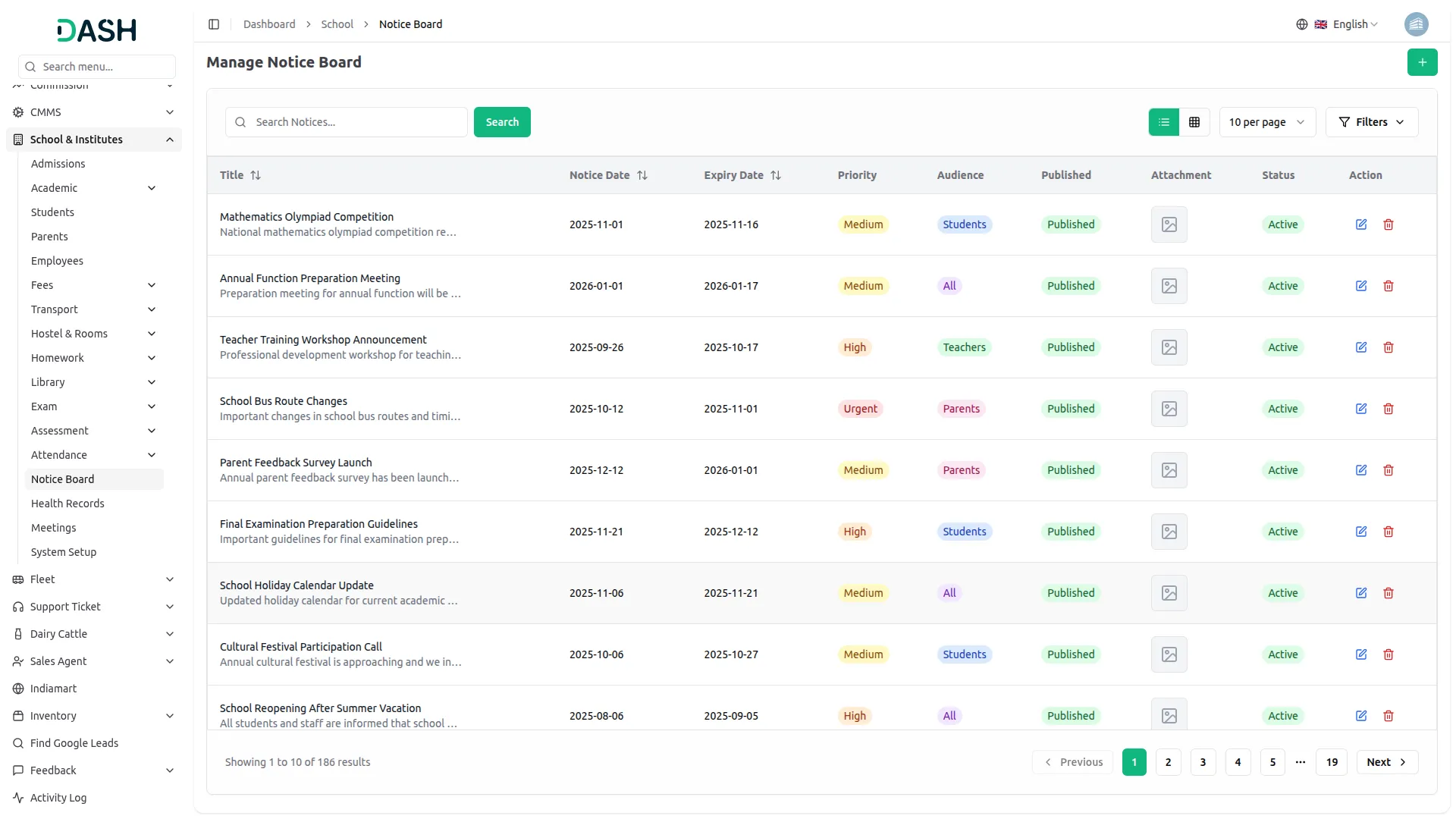 school institute management