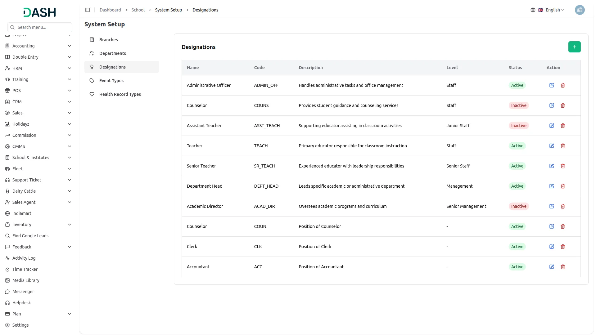 school institute management