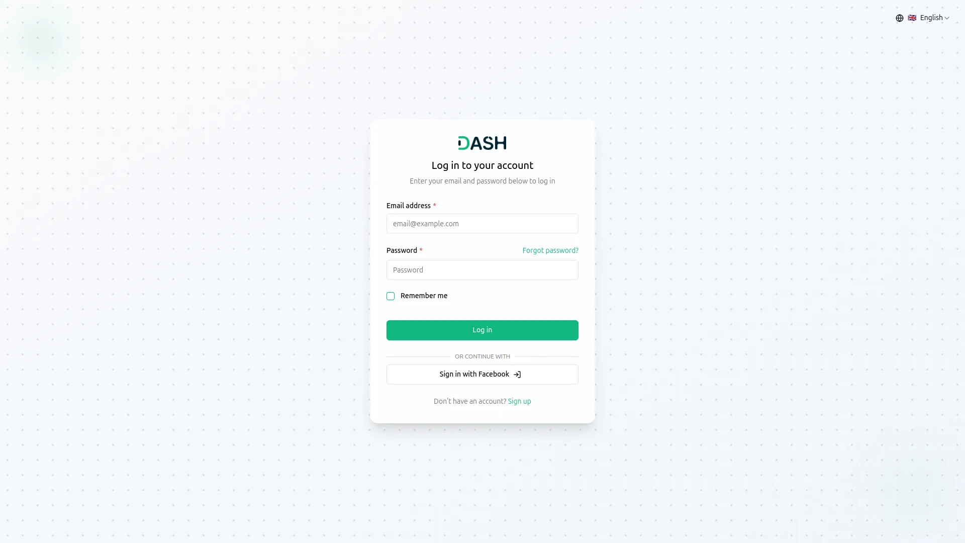 sign-in with facebook