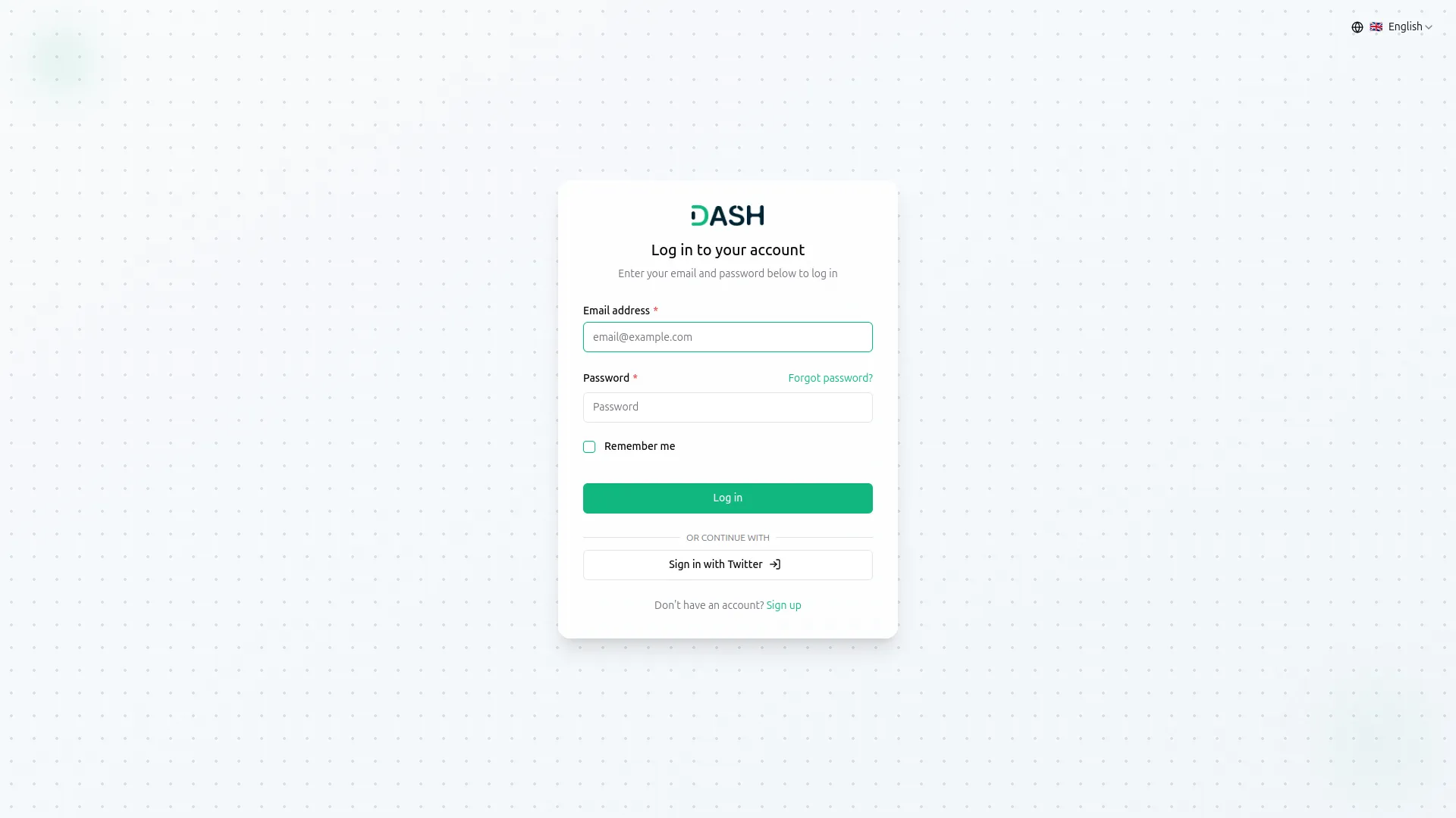 sign-in with twitter