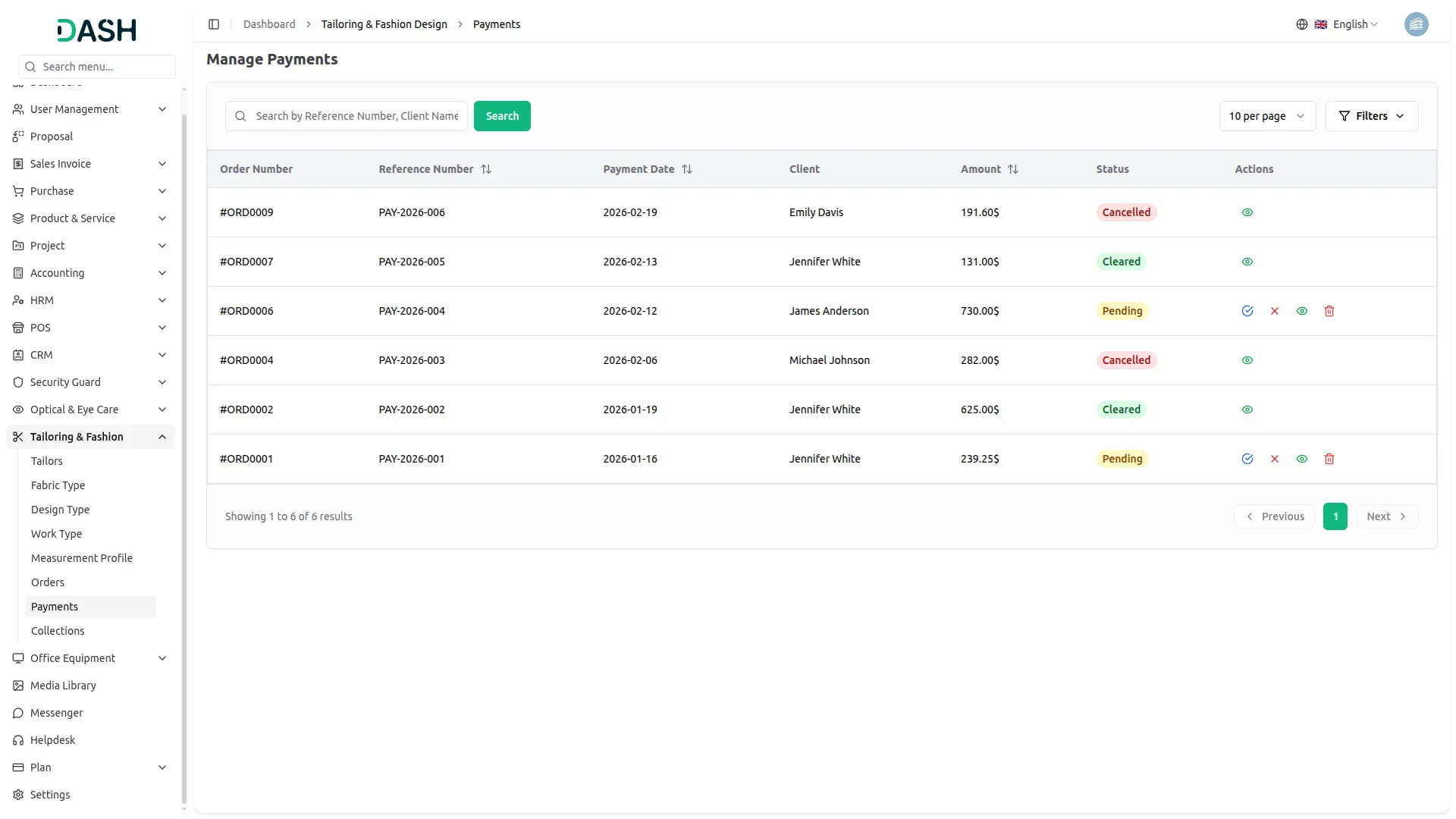 tailoring and fashion design