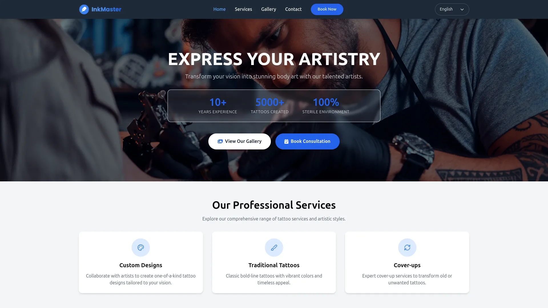 tattoo studio management dash