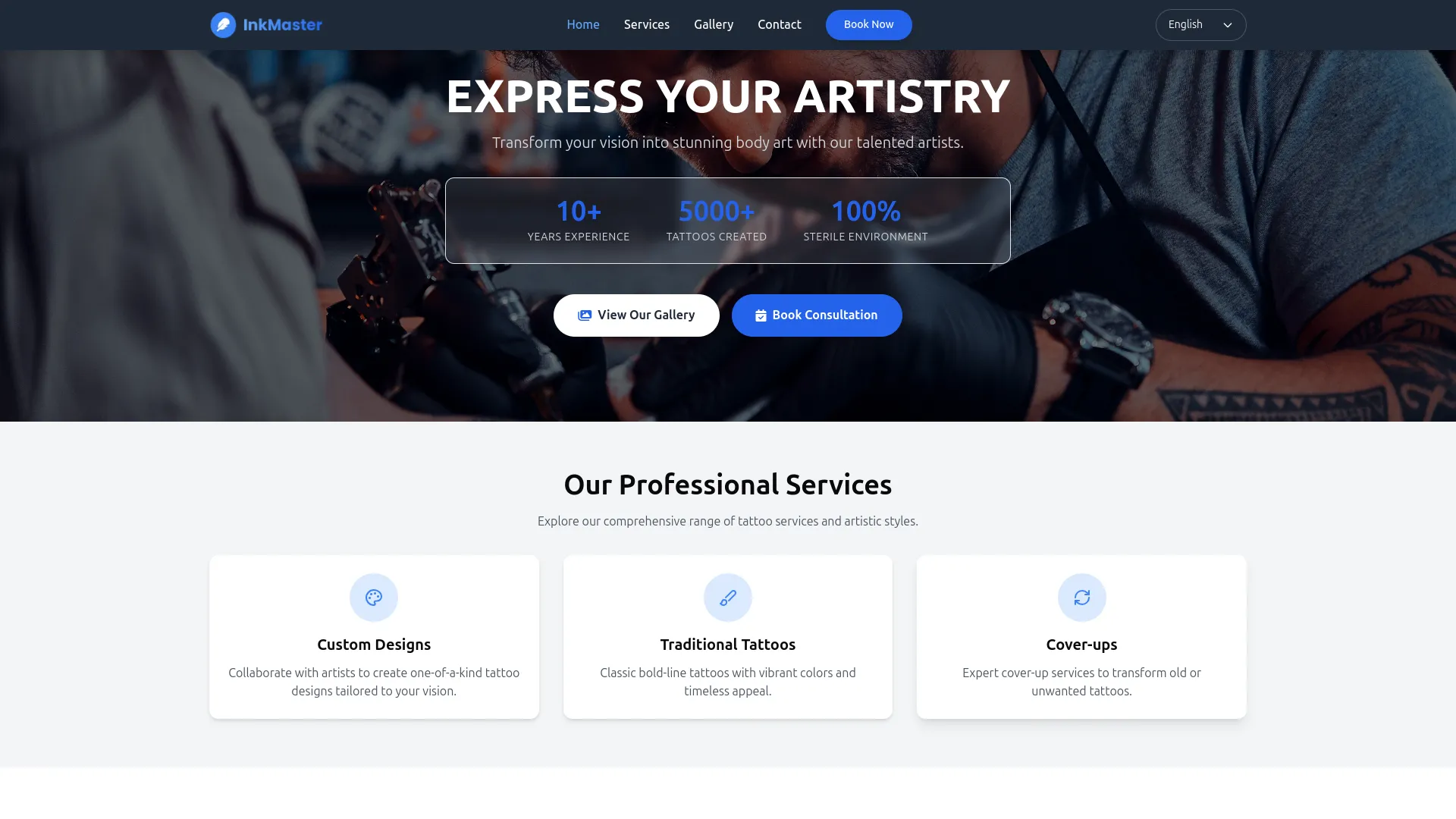 tattoo studio management dash