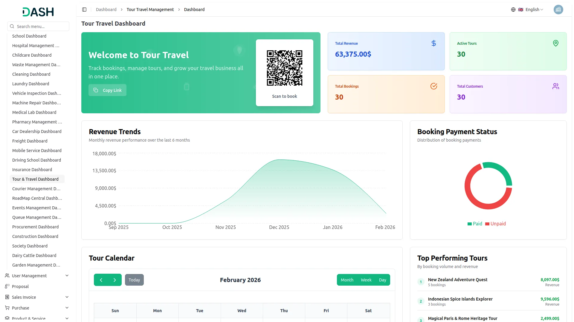 tour and travel management