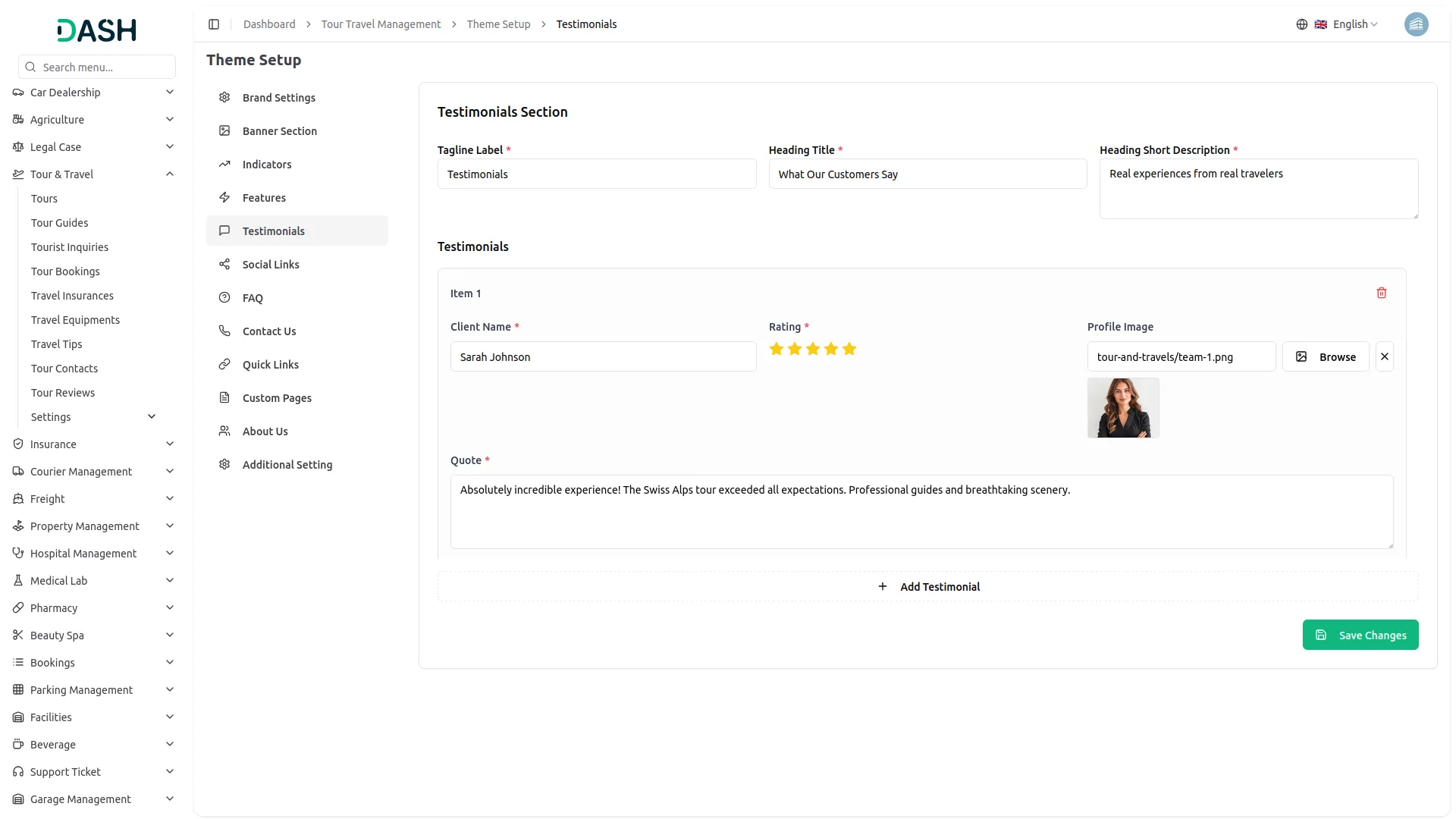 tour and travel management