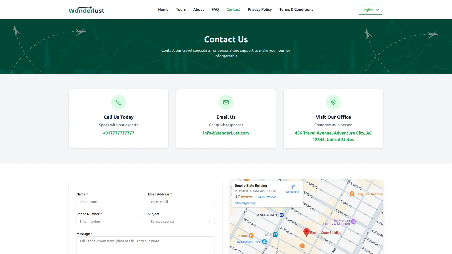 tour and travel management