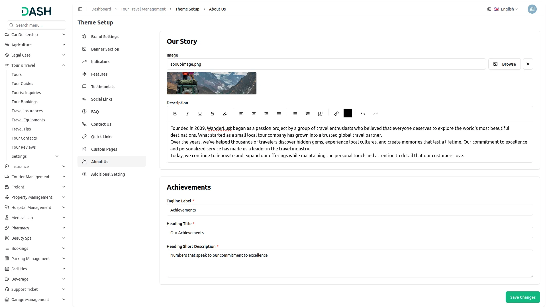 tour and travel management