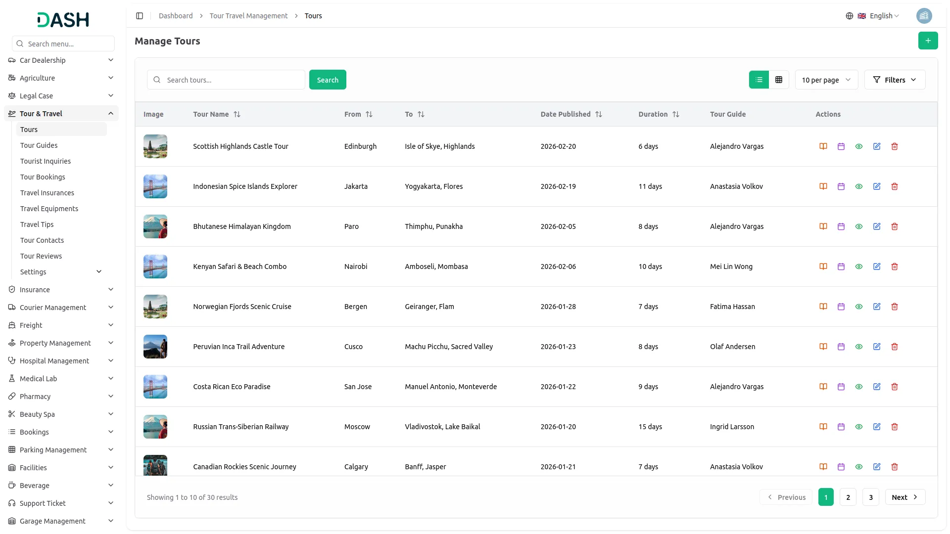 tour and travel management