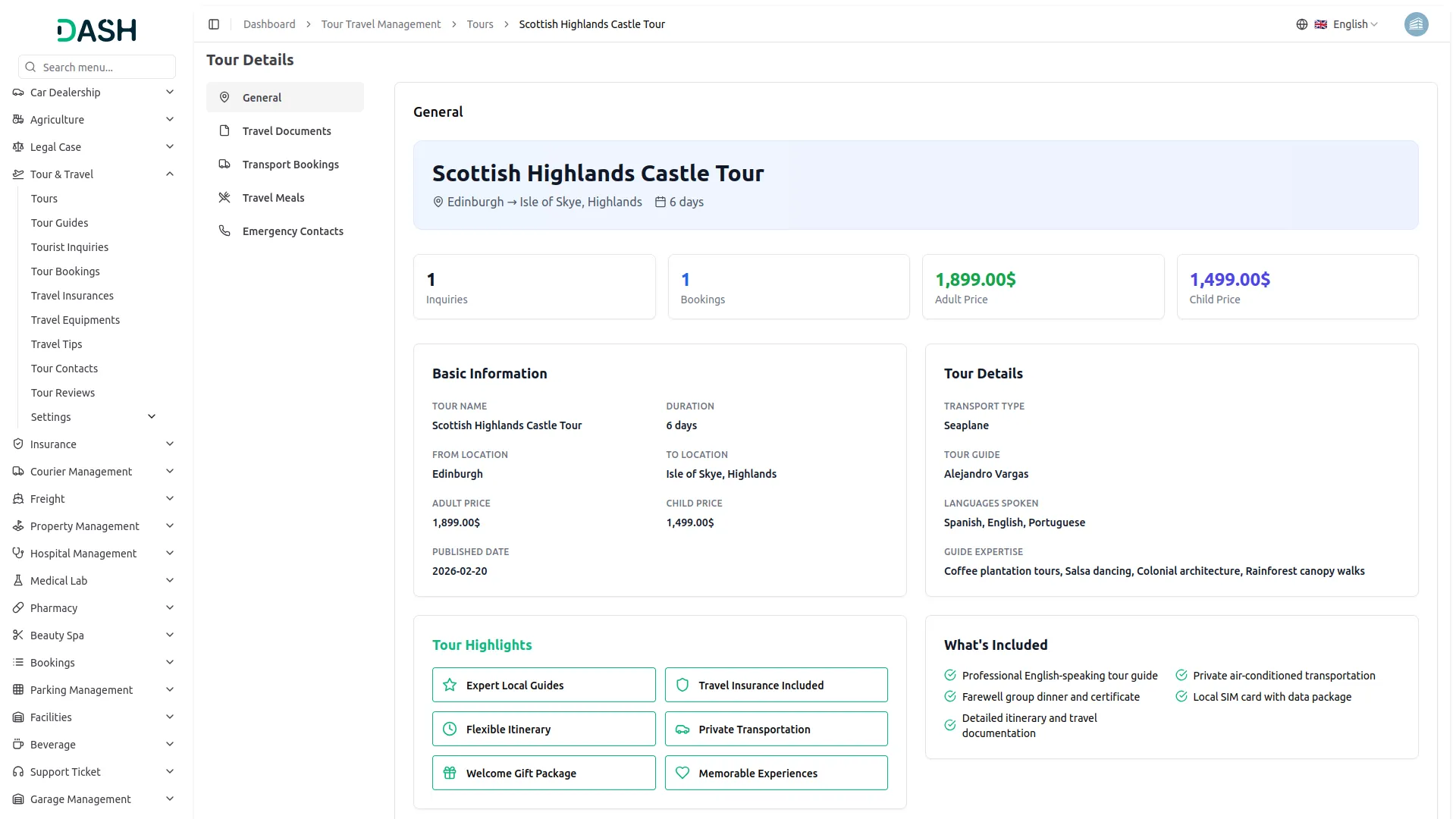 tour and travel management