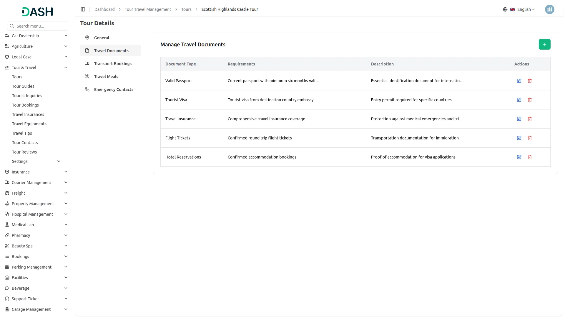 tour and travel management
