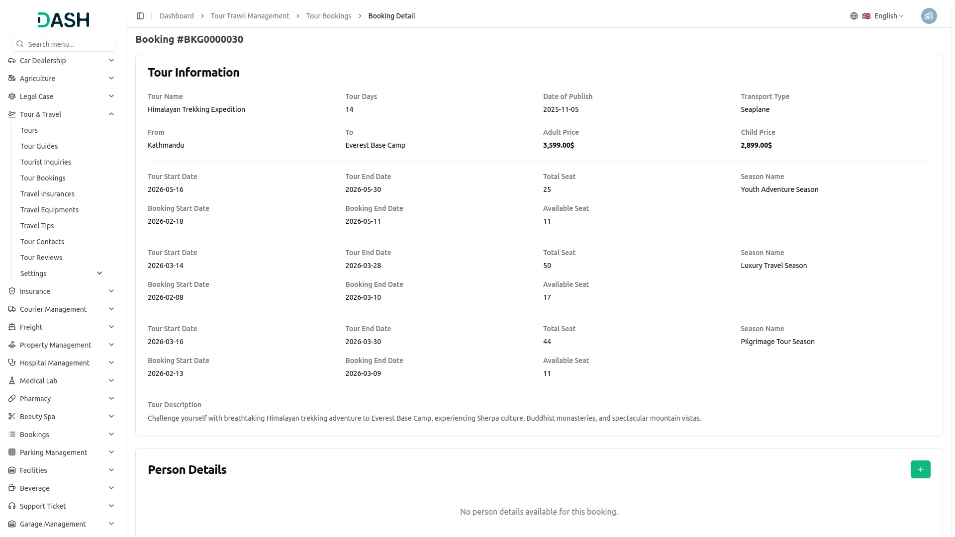 tour and travel management