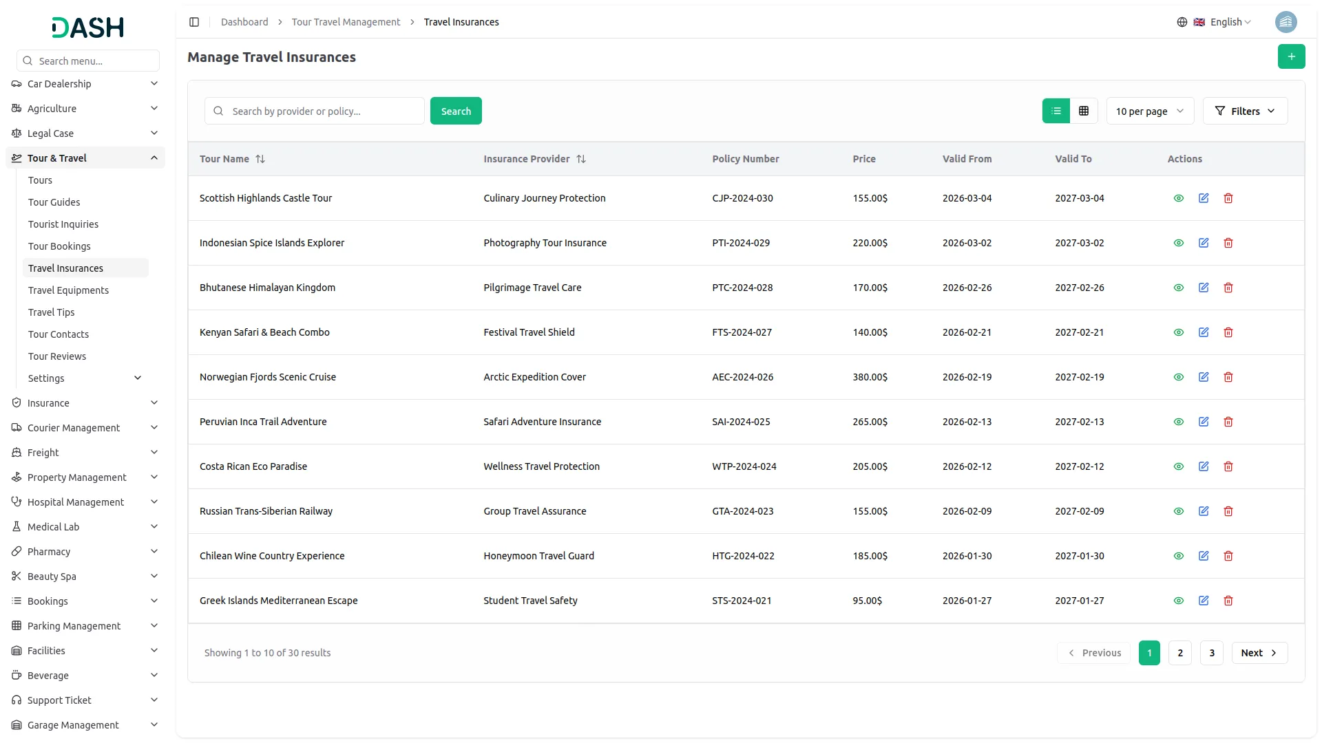 tour and travel management