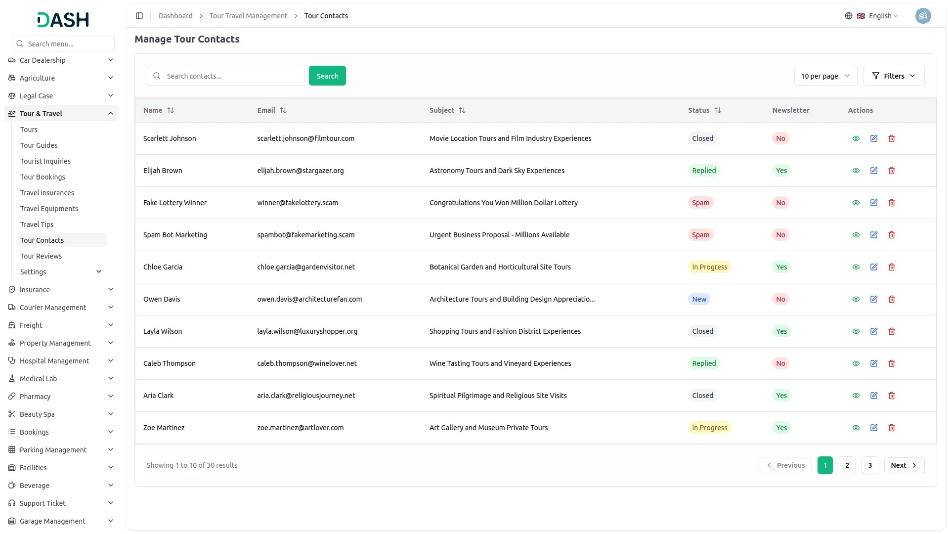 tour and travel management