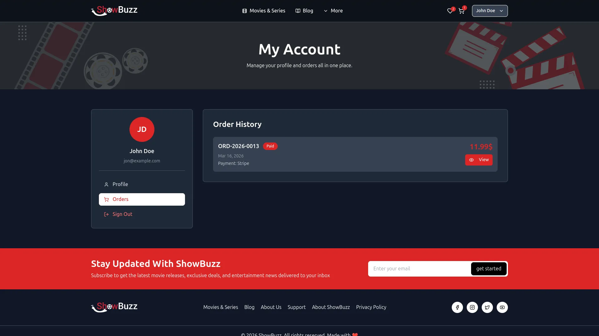 movie & tv studio management