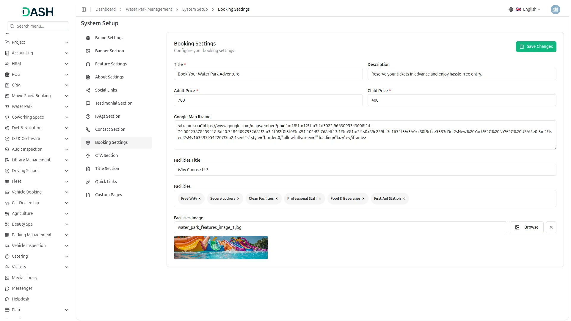 water park management